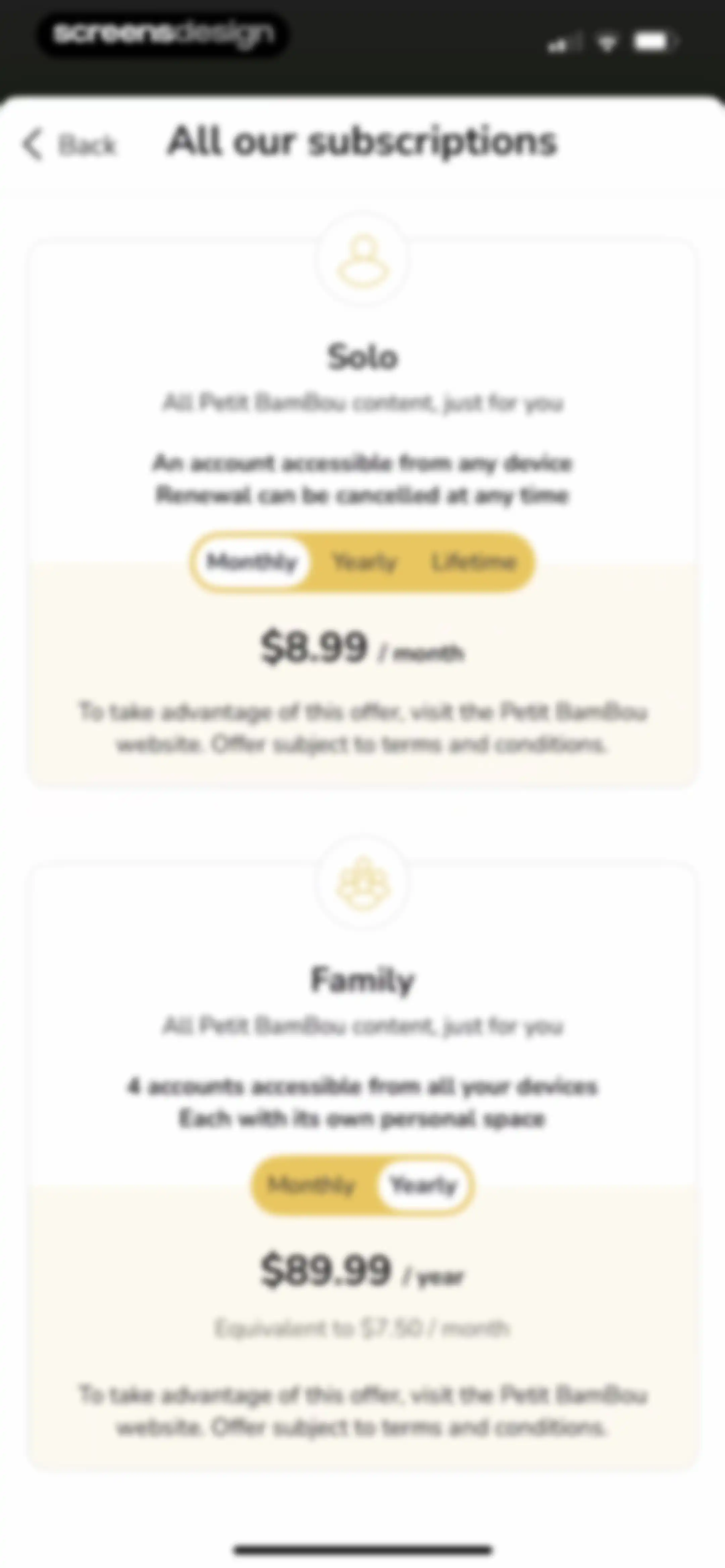 Petit BamBou: Mindfulness screen 79