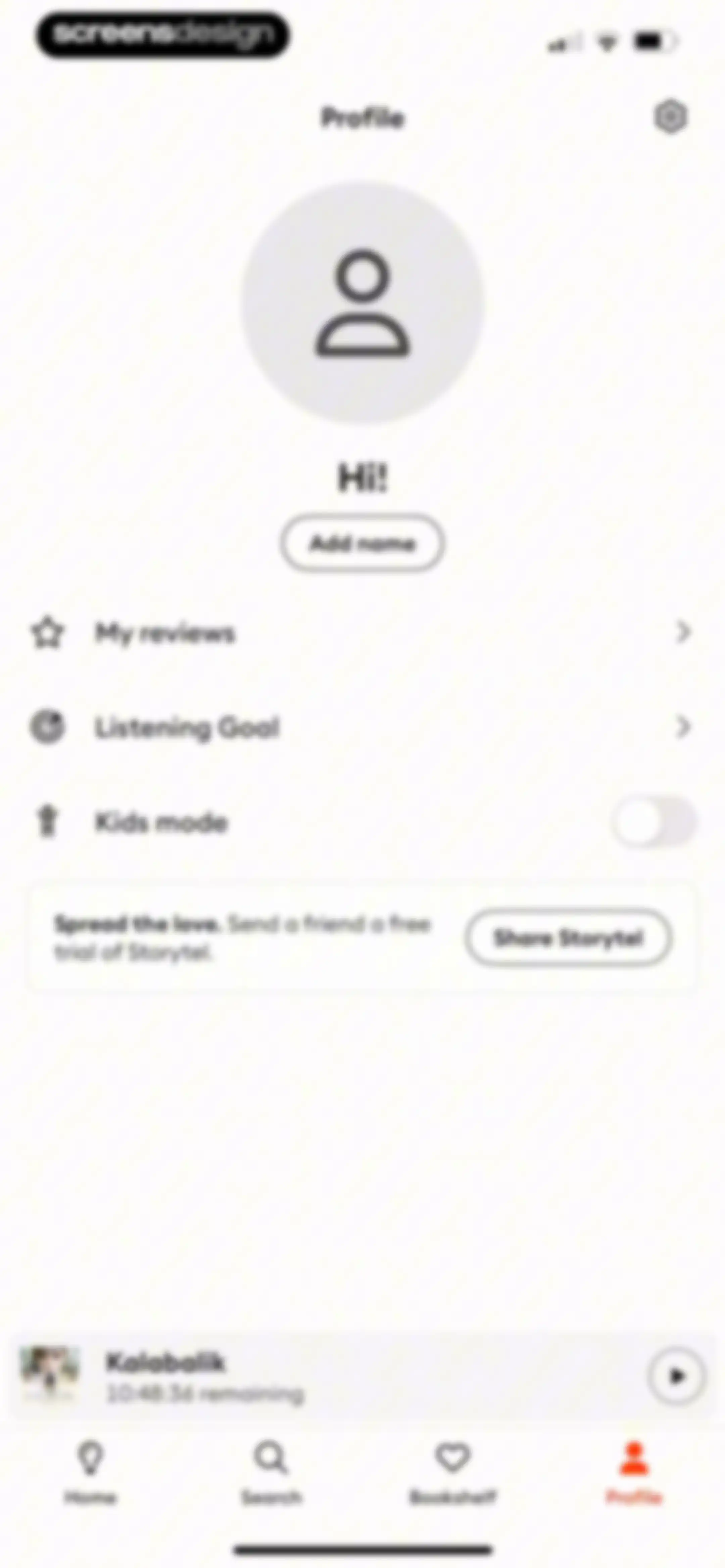 Storytel - Audiobooks Library screen 104
