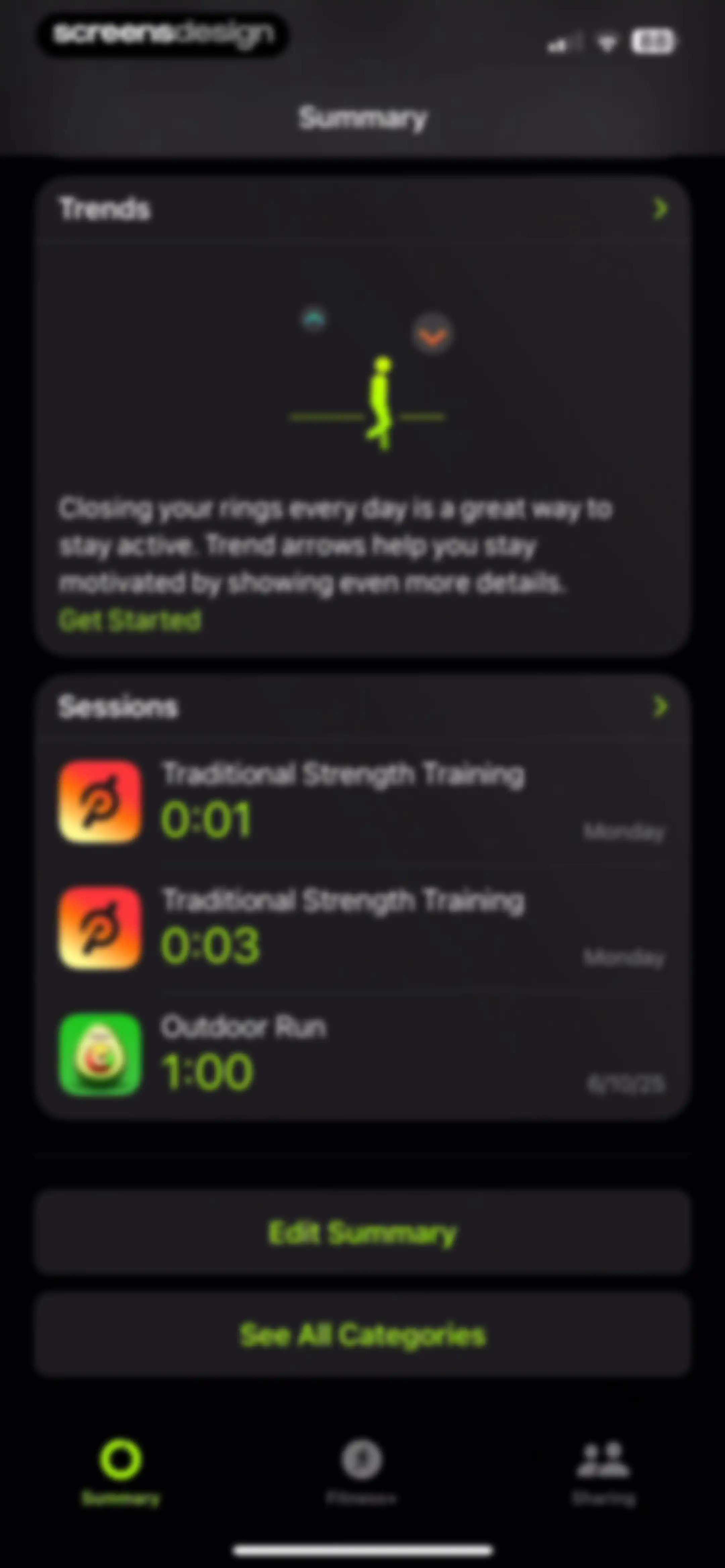 Apple Fitness screen 16