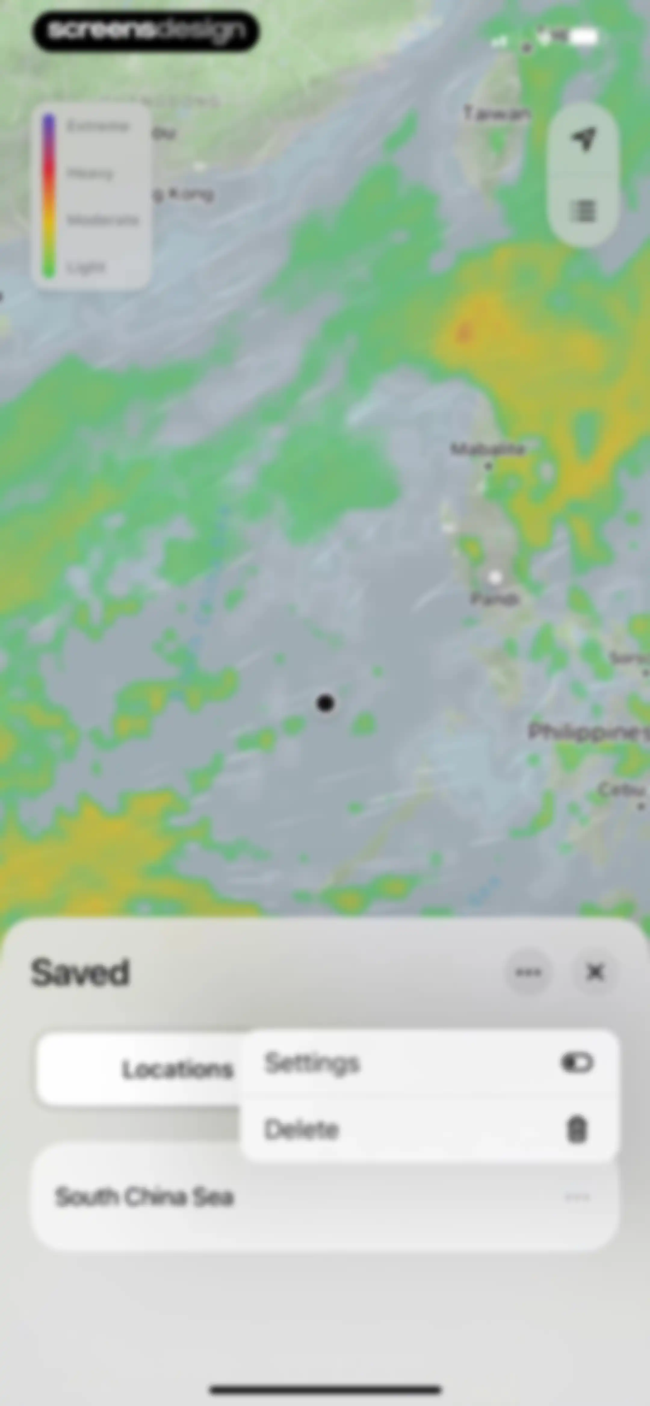 Element: Weather Radar screen 33