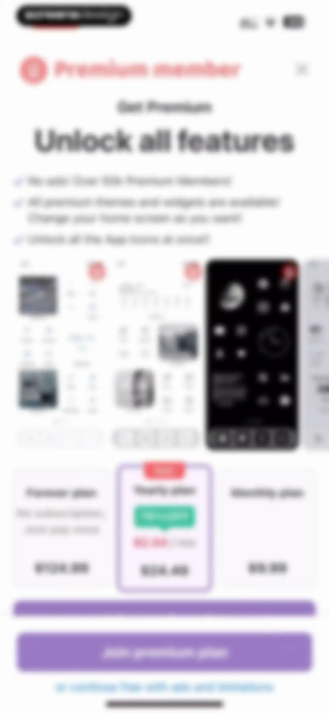 WidgetClub:Widget, Theme, Icon screen 8