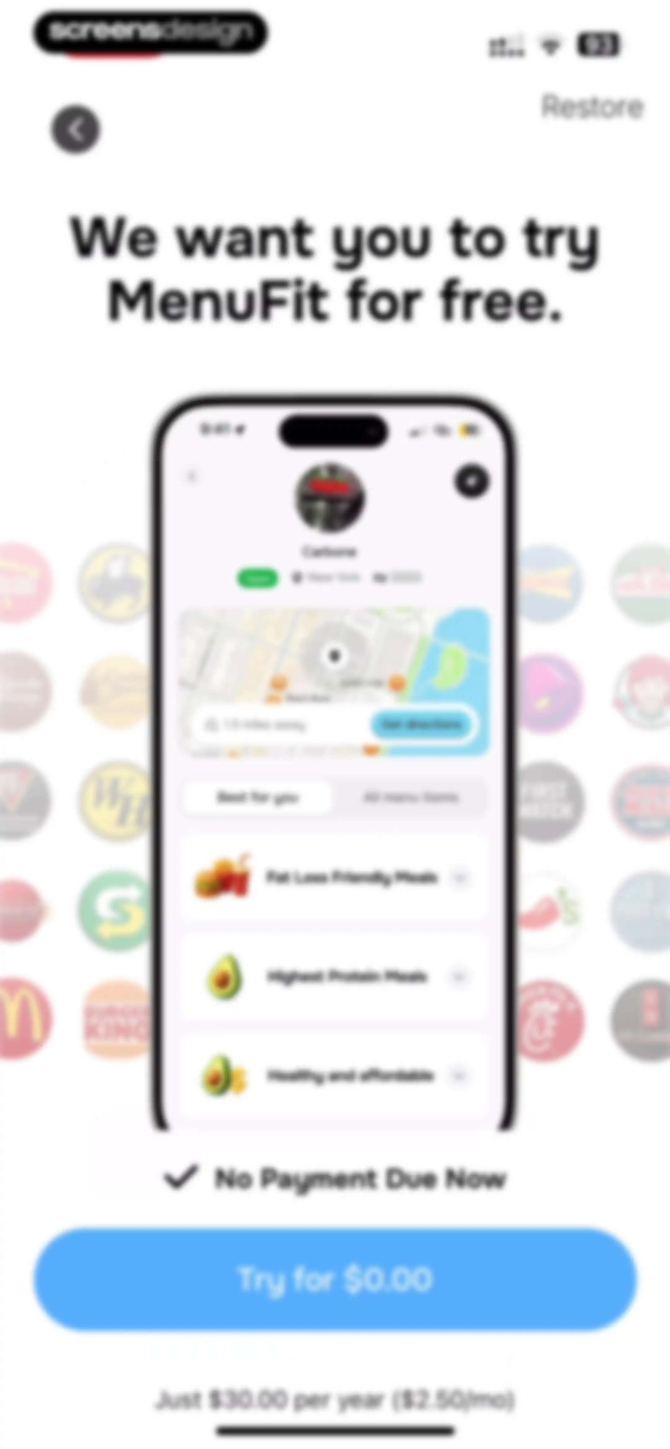 MenuFit - Healthy Eating Out screen 45