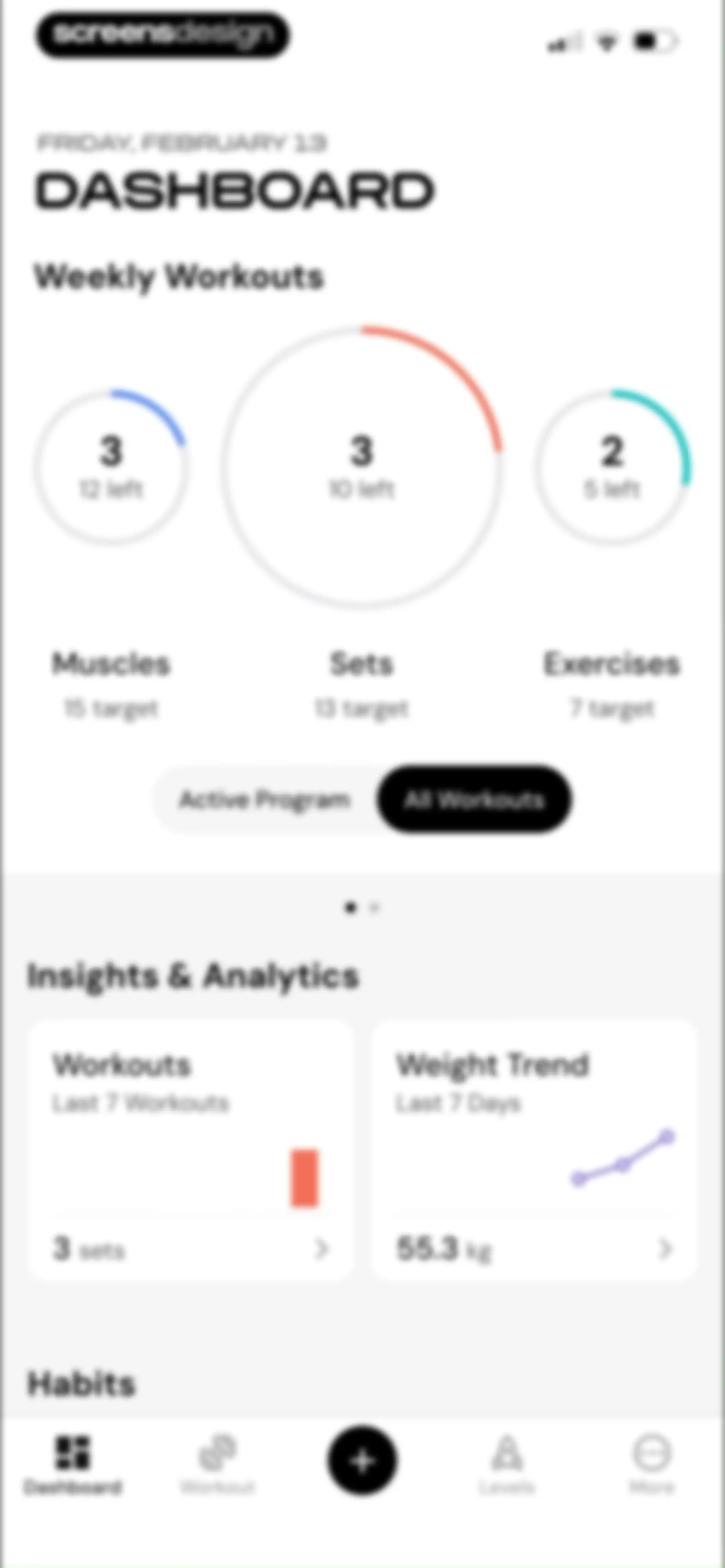 MacroFactor Workouts - Tracker screen 118