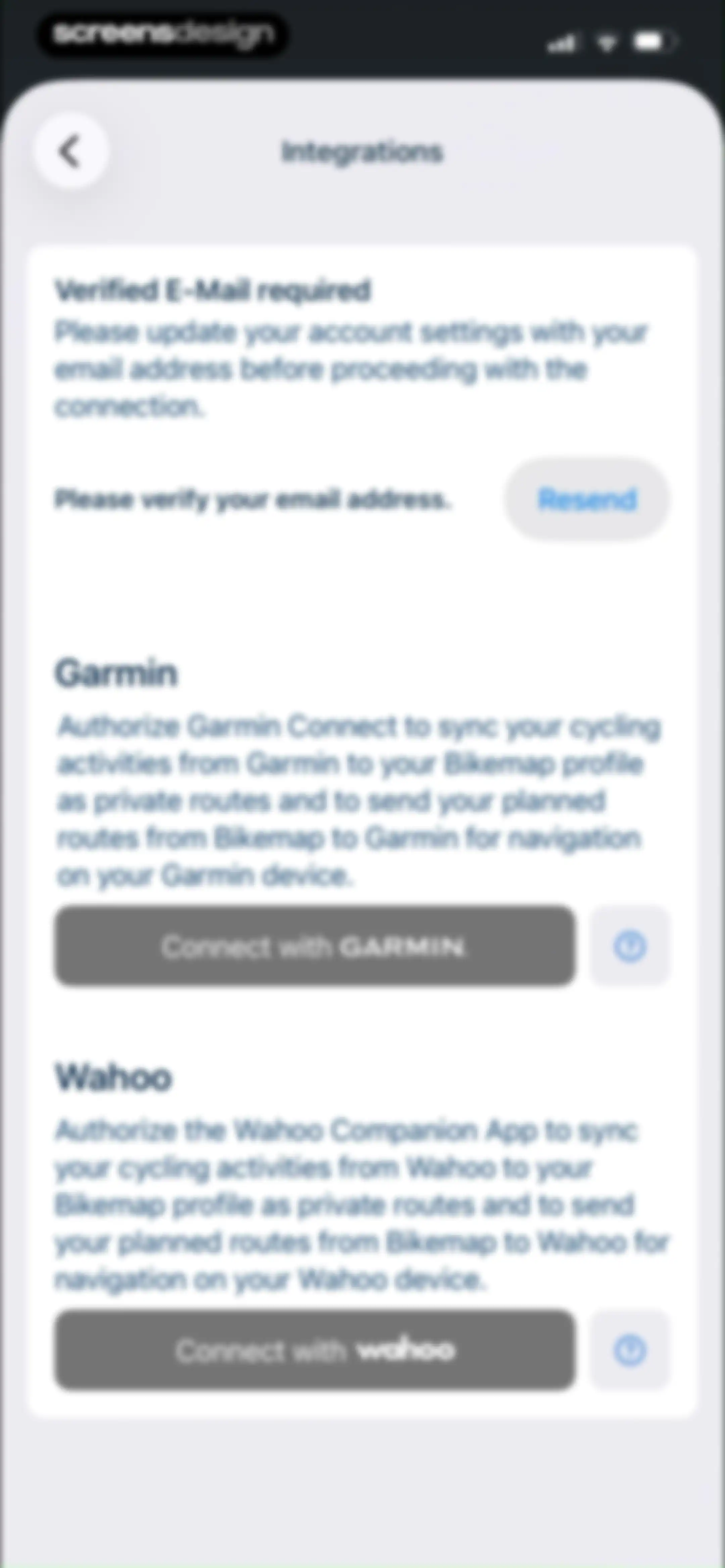 Bikemap: Bicycle Tracker & GPS screen 123
