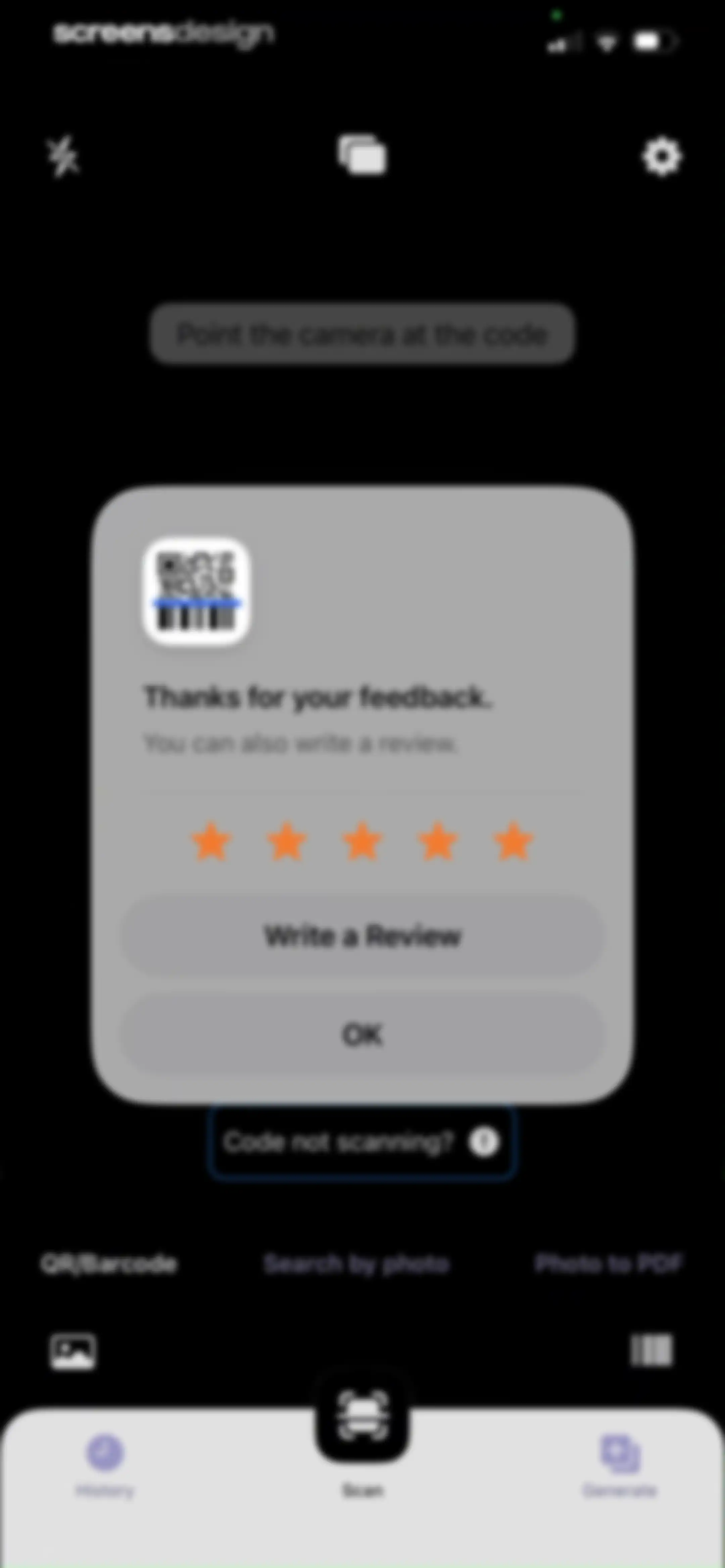 QR Code Reader, Barcode Scan screen 12