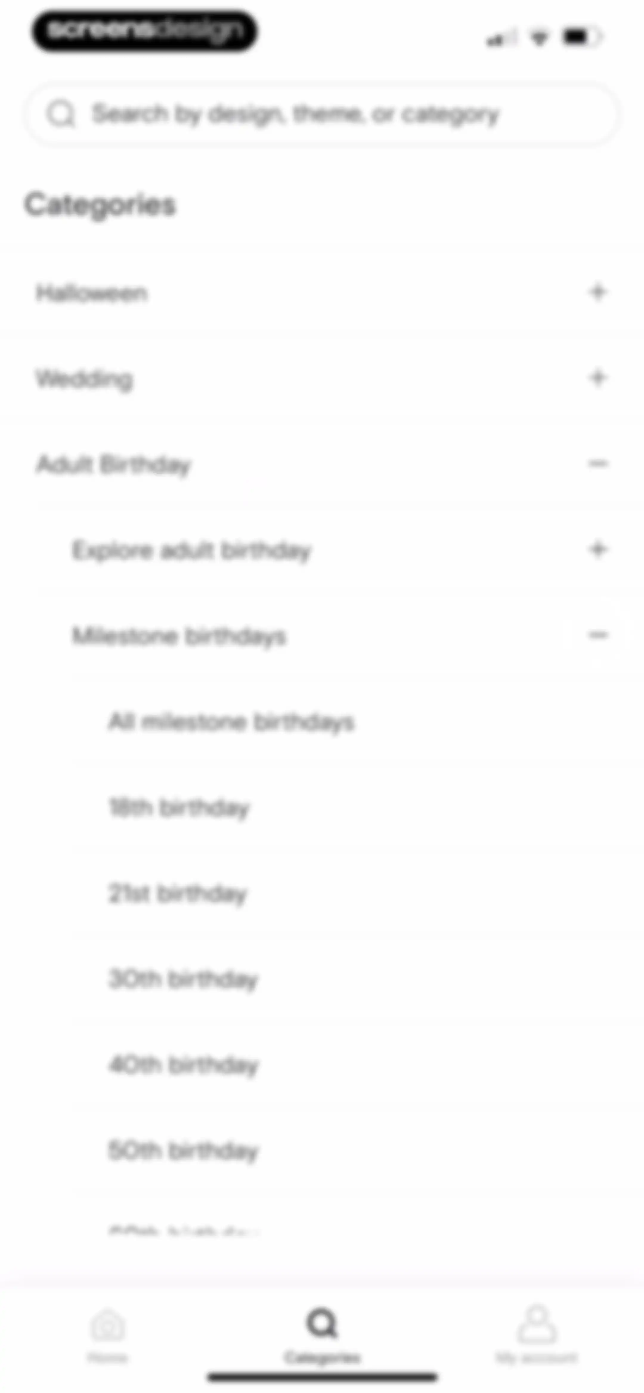 Paperless Post: Invitations screen 14