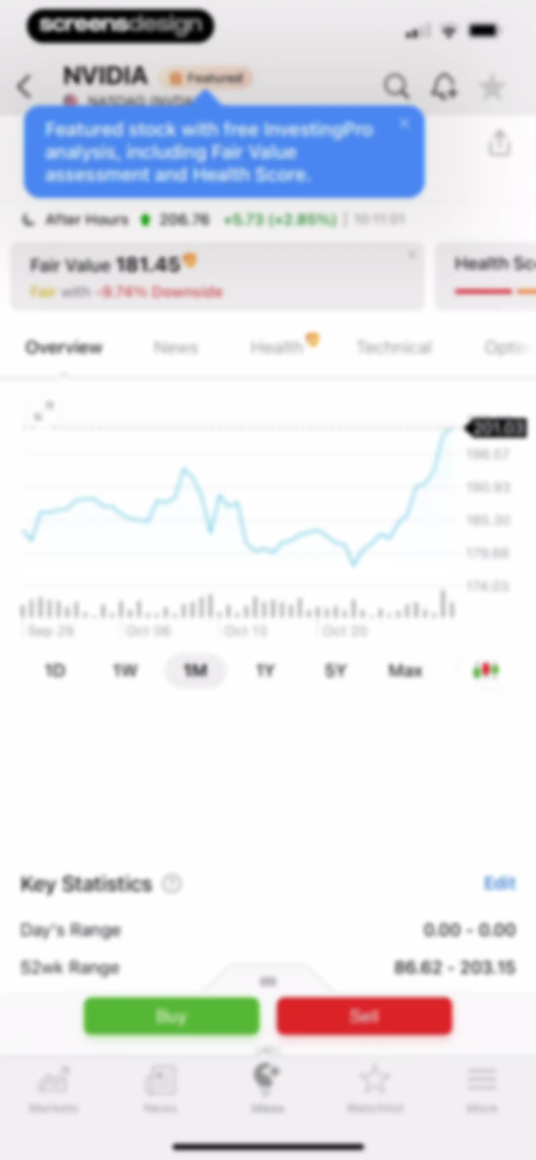 Investing.com: Stock Market screen 101