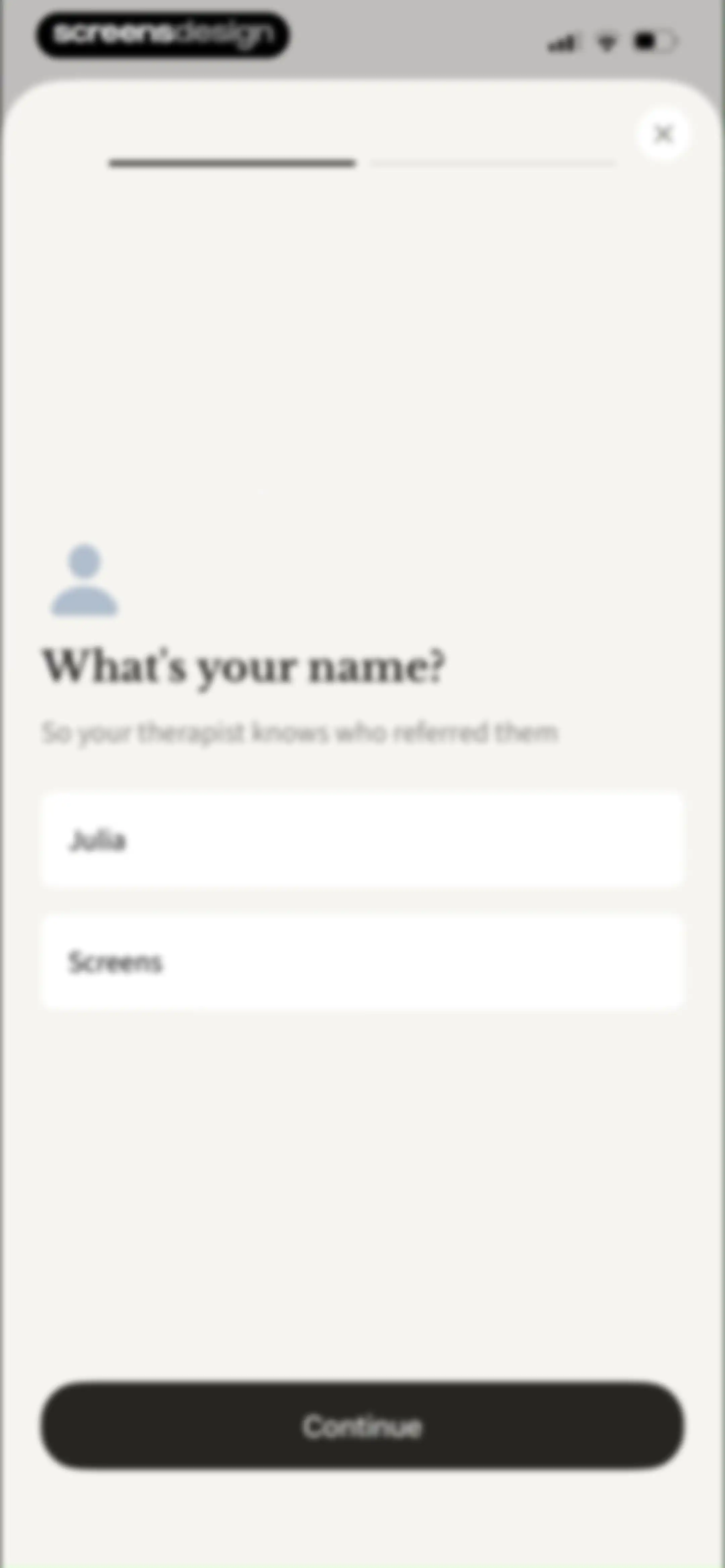 Sonia: AI for Mental Health screen 111