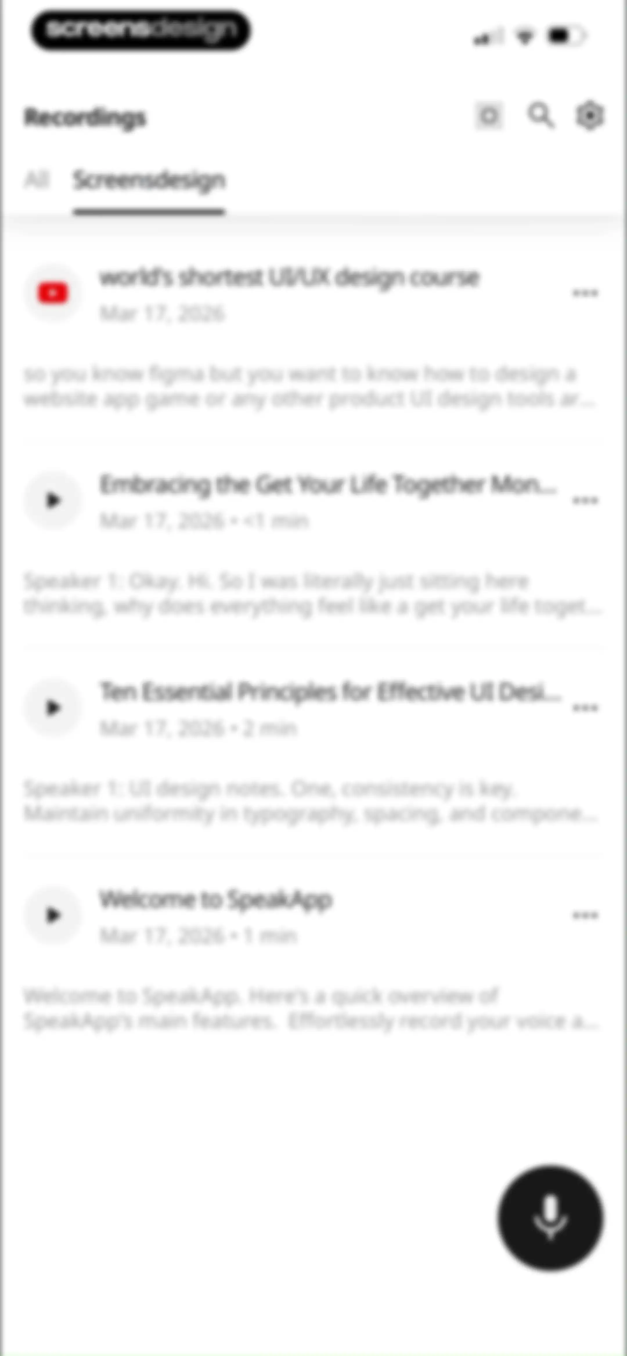 SpeakApp AI: Voice Notes screen 67