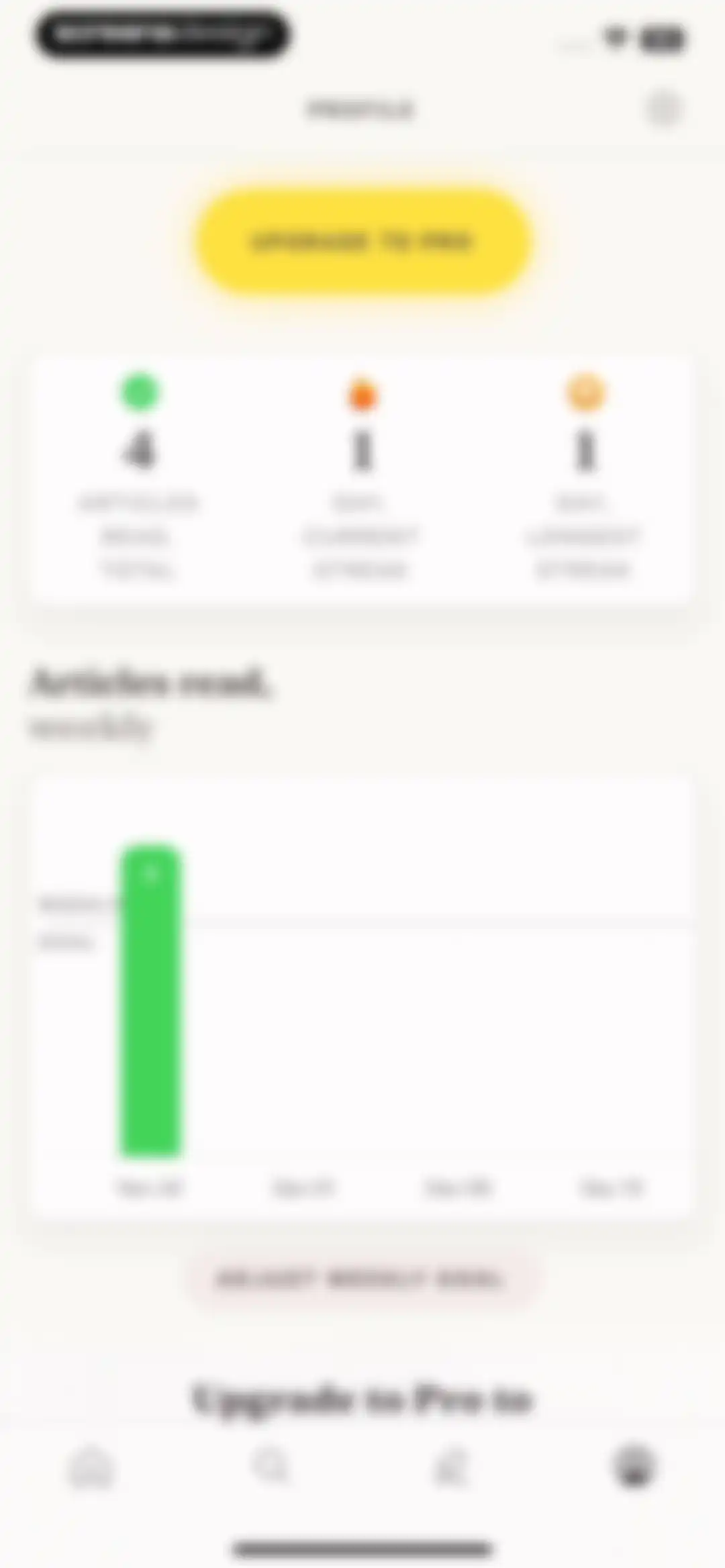 Alfread: grow reading habit screen 56