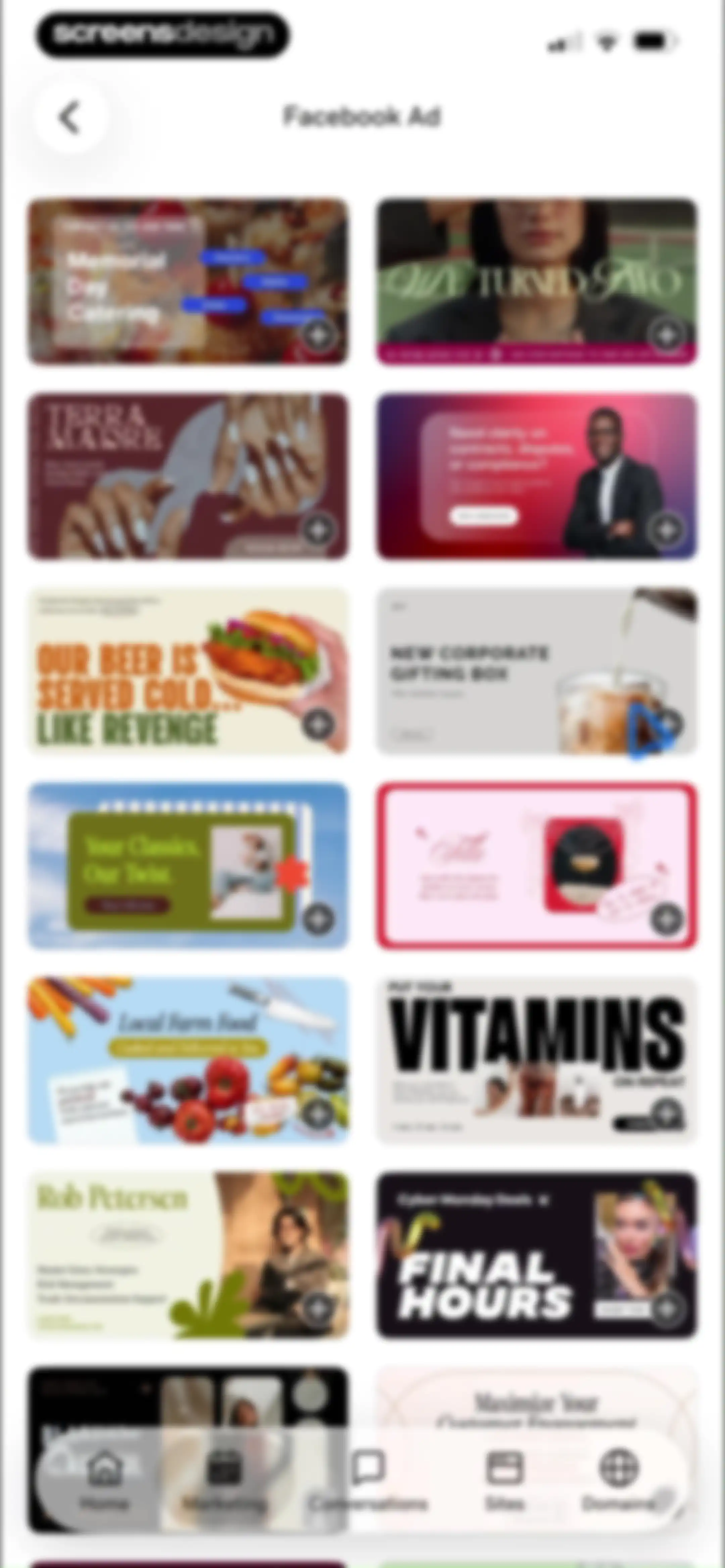 GoDaddy: Websites & Marketing screen 119