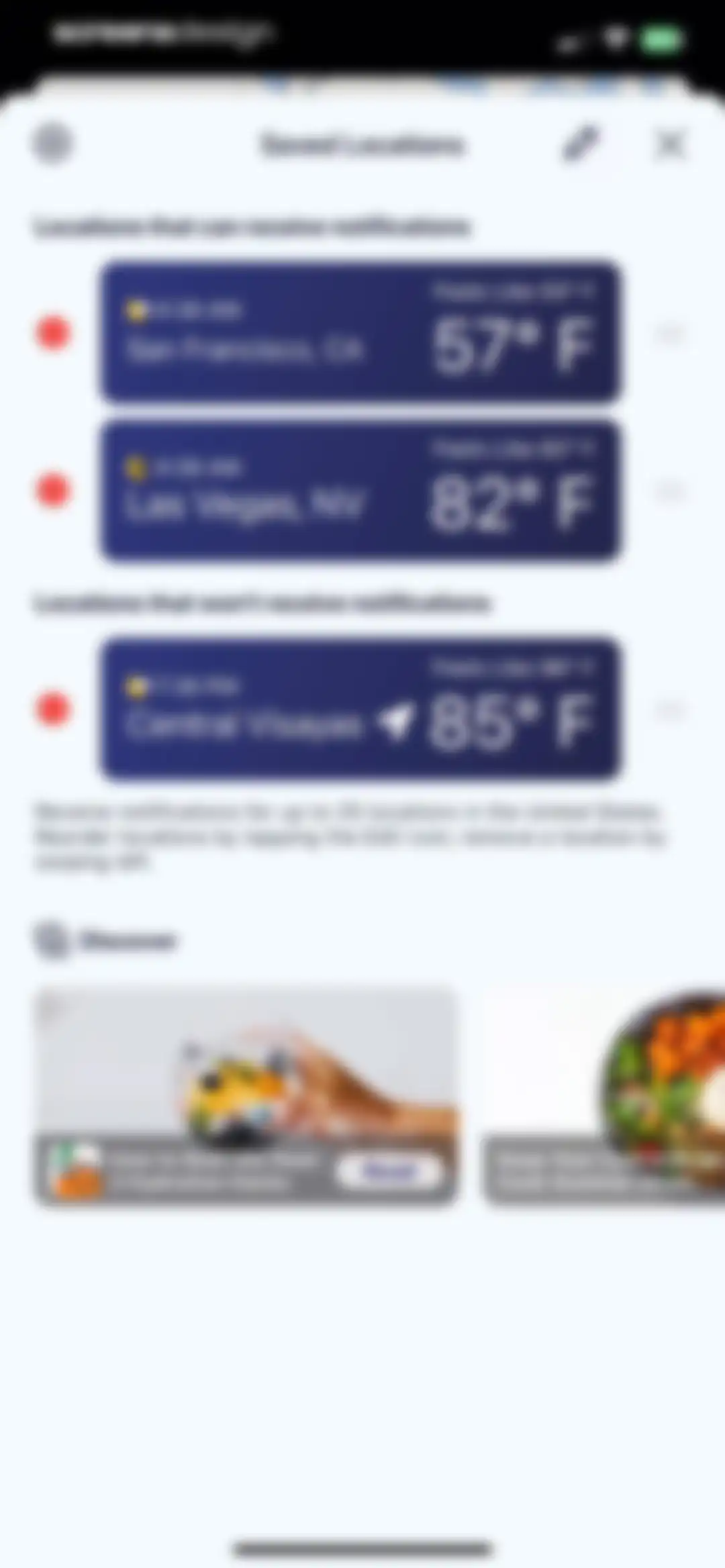 Weather Hi-Def Radar Forecast screen 27