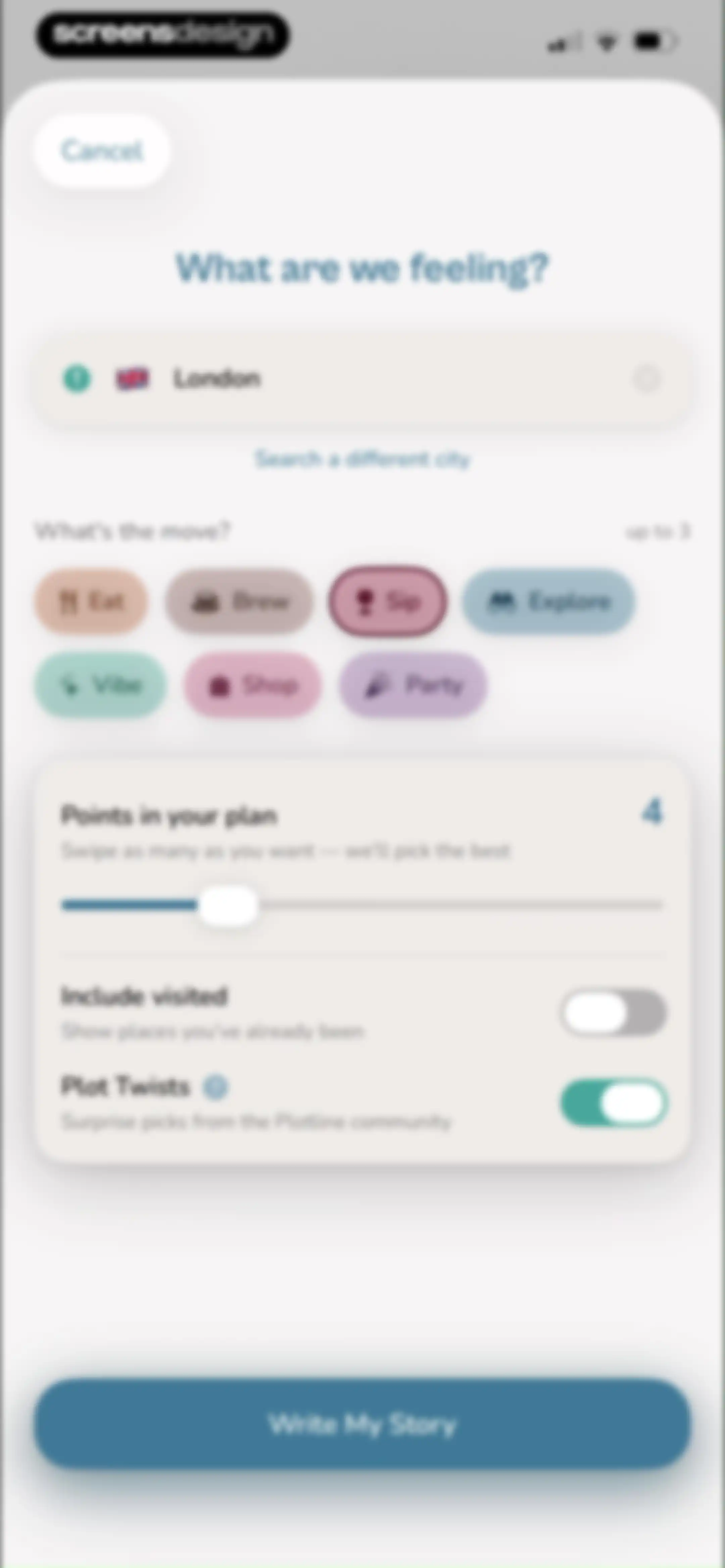 Plotline: Travel Map & Planner screen 82