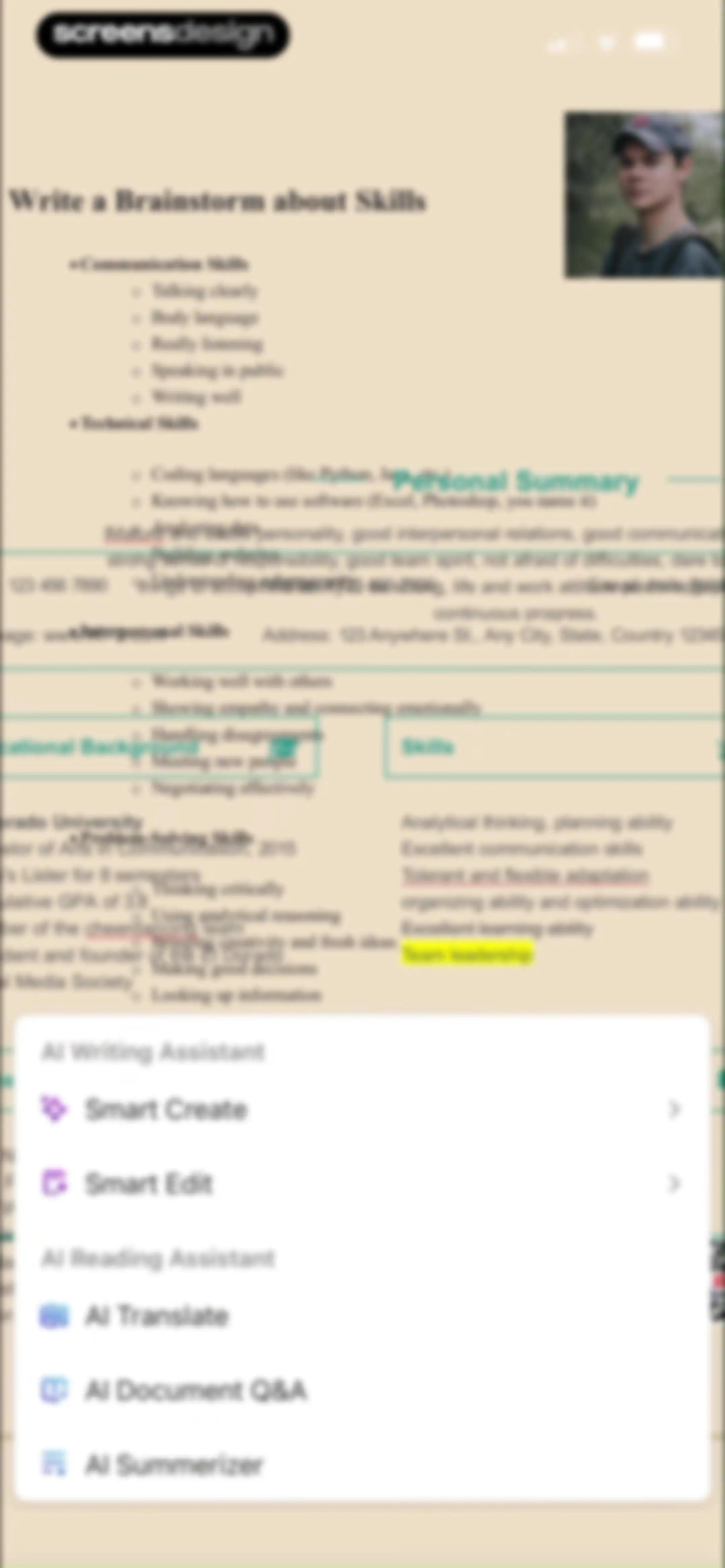 WPS Office-AI Doc, PDF, Sheet screen 73