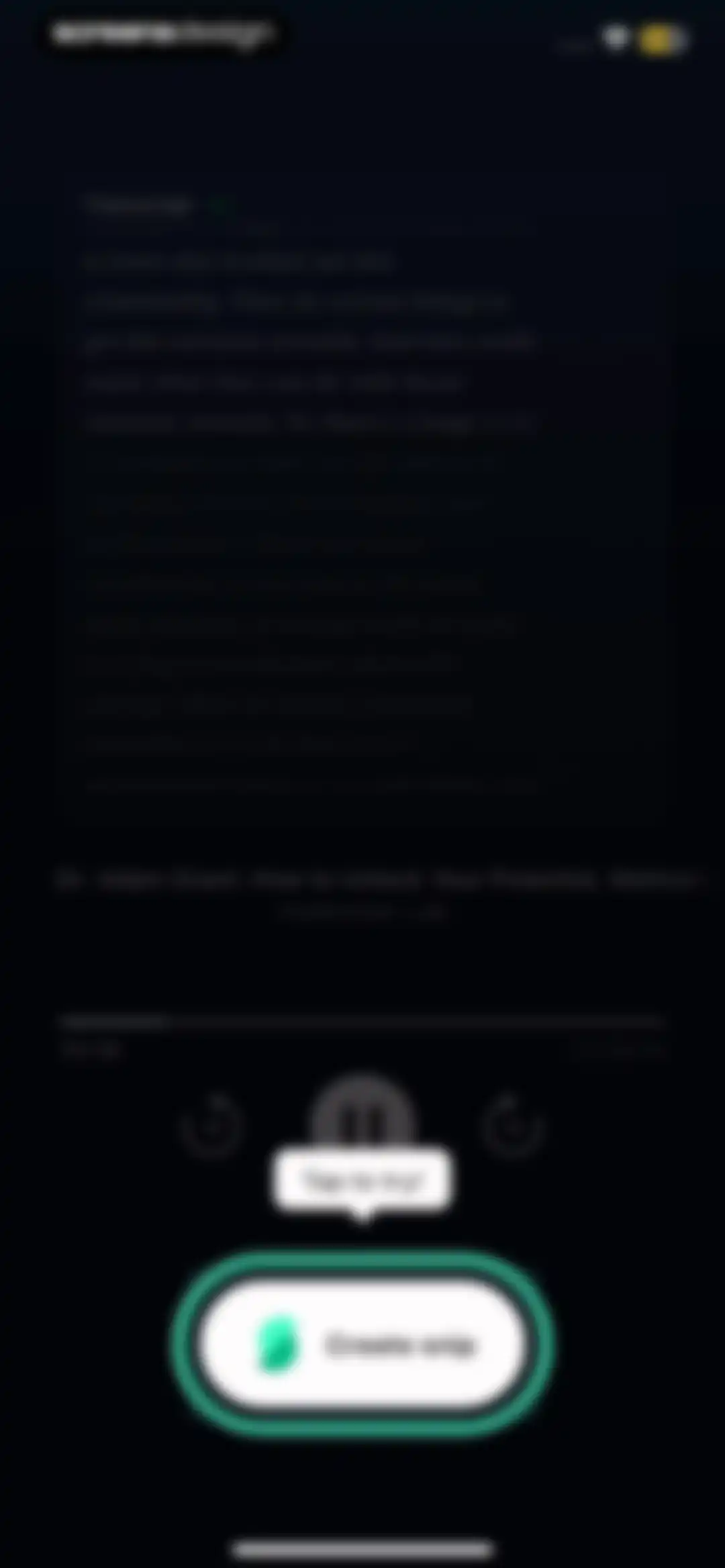Snipd | AI Podcast Player screen 30
