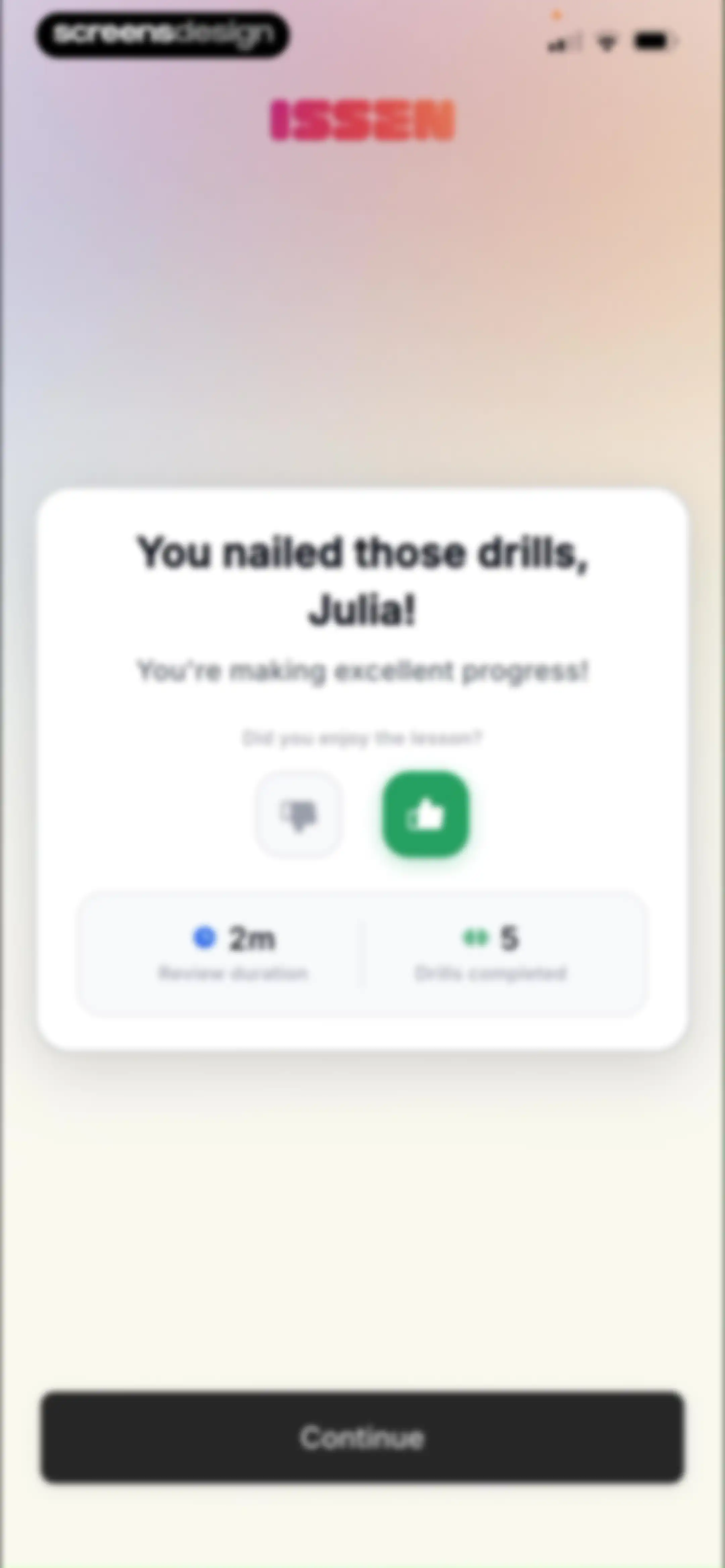 ISSEN - Voice Tutor screen 49