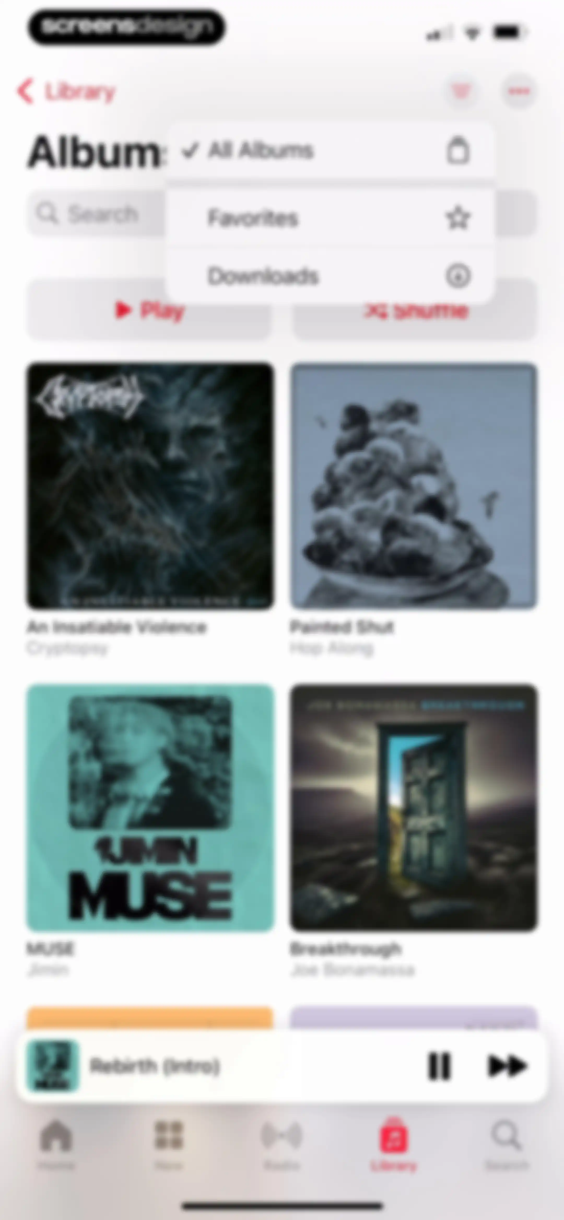 Apple Music screen 127