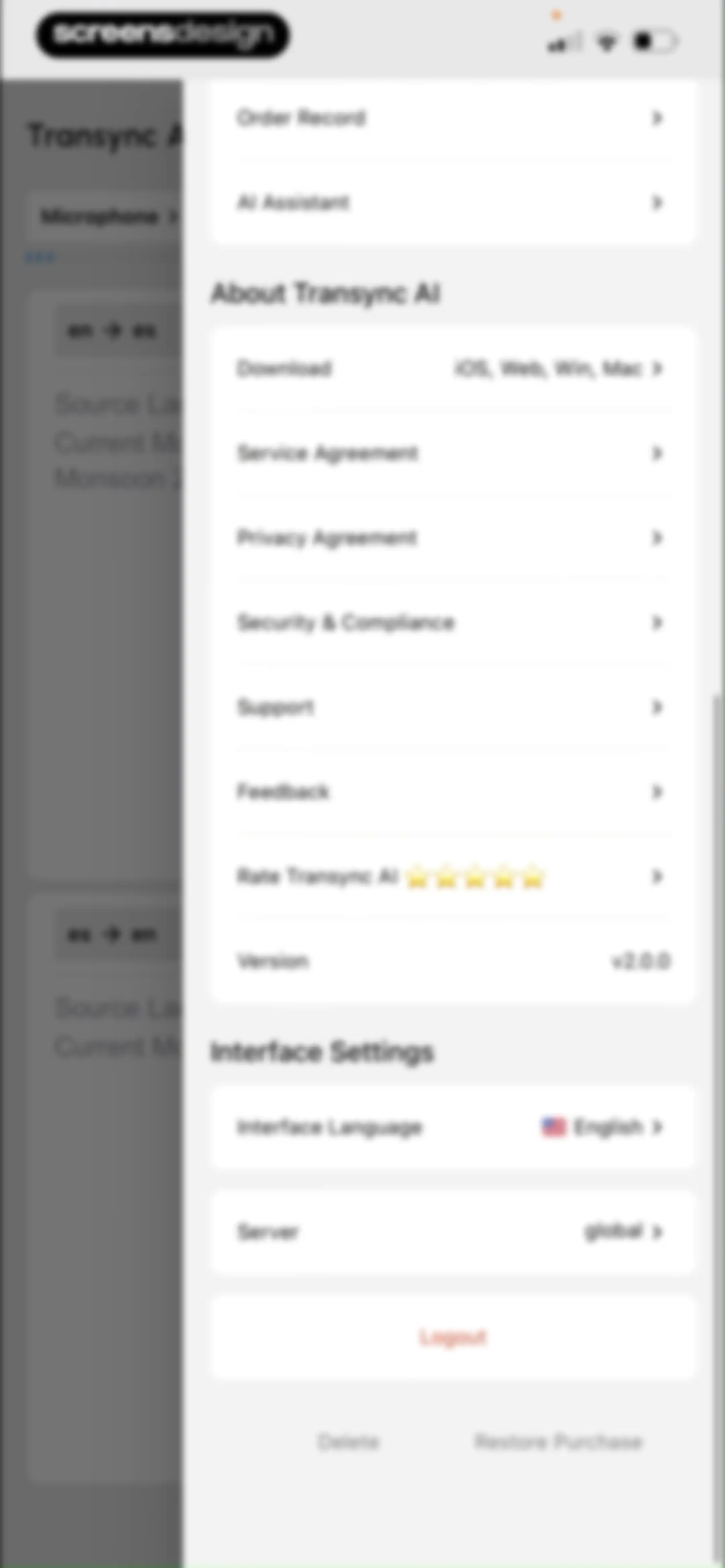 Transync AI - Translator screen 53
