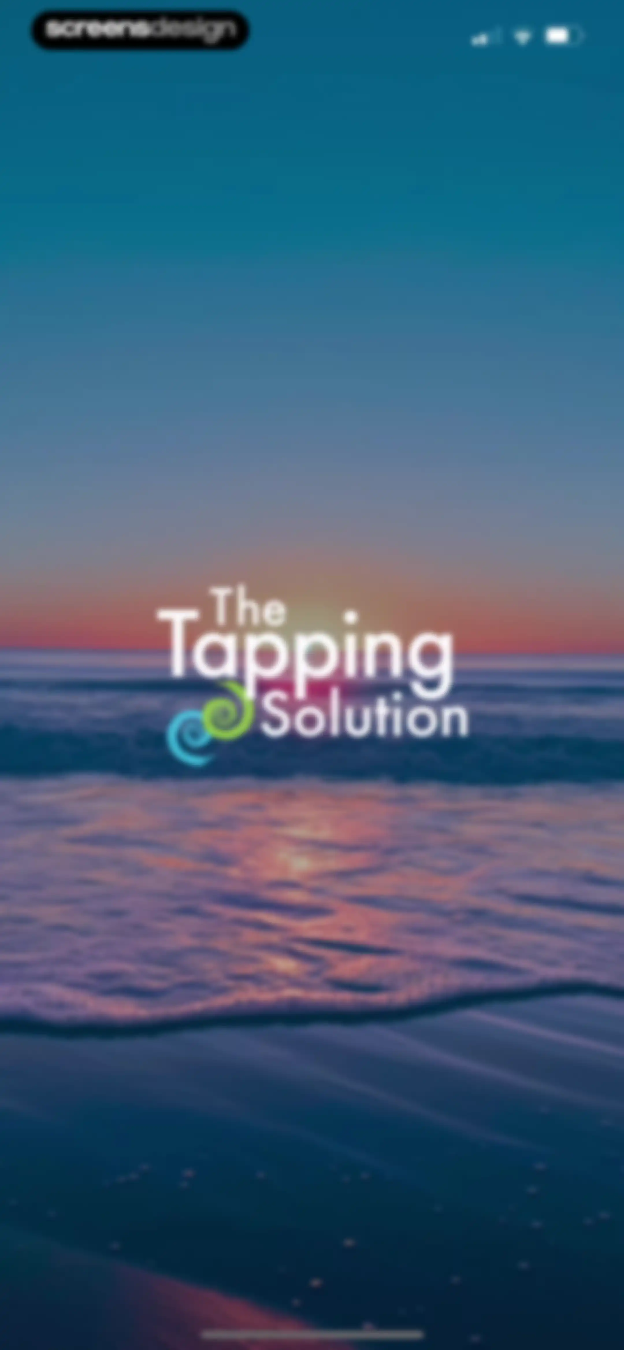The Tapping Solution screen 1
