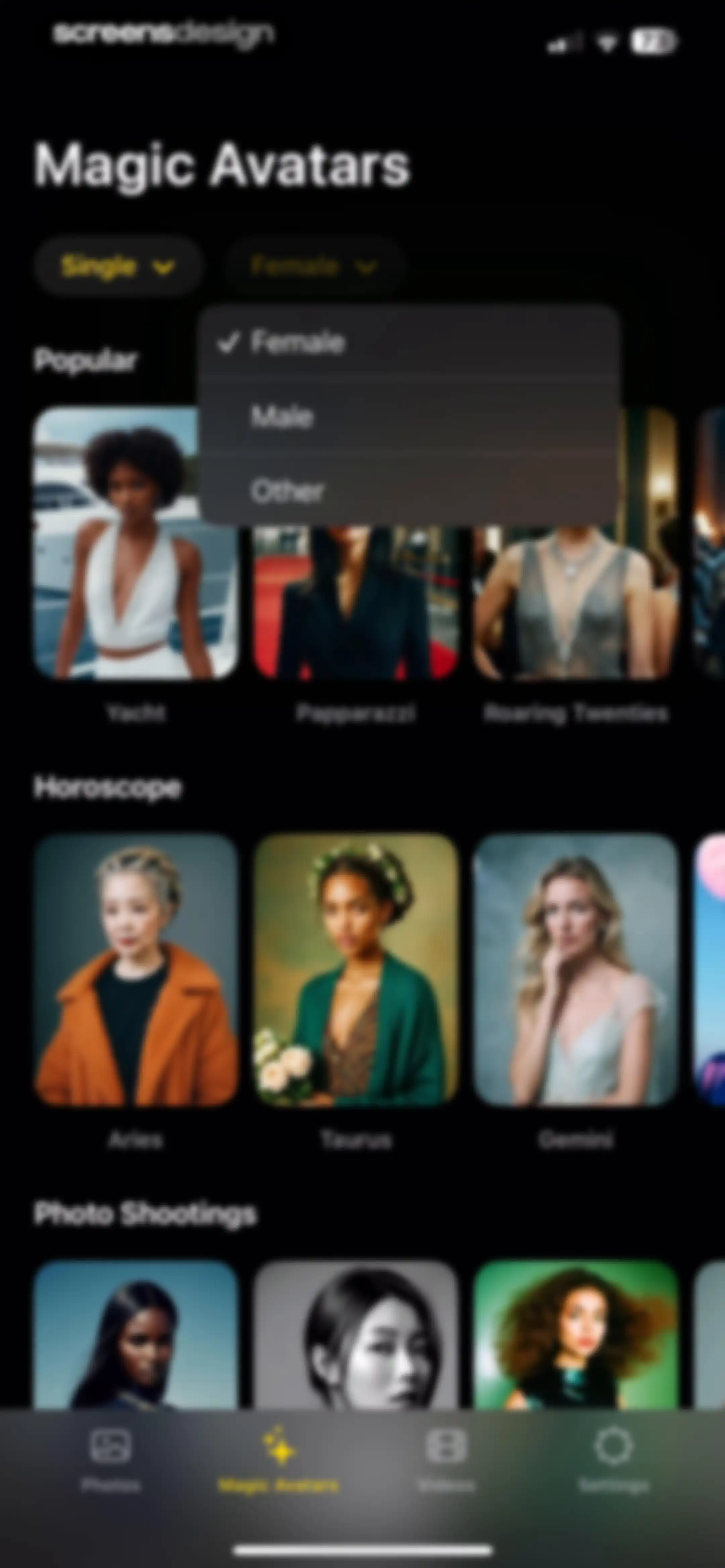 Lensa AI: Photo Editor screen 74