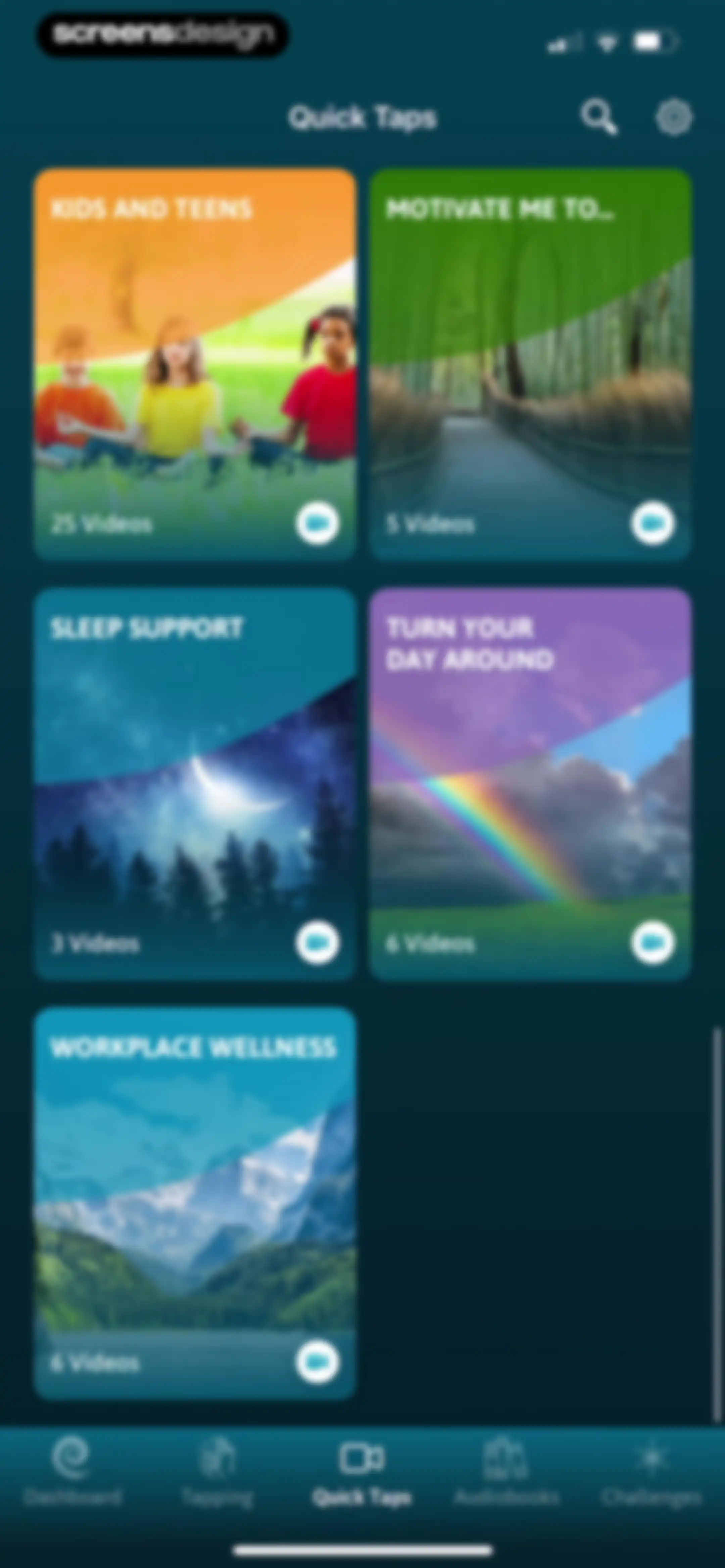 The Tapping Solution screen 67