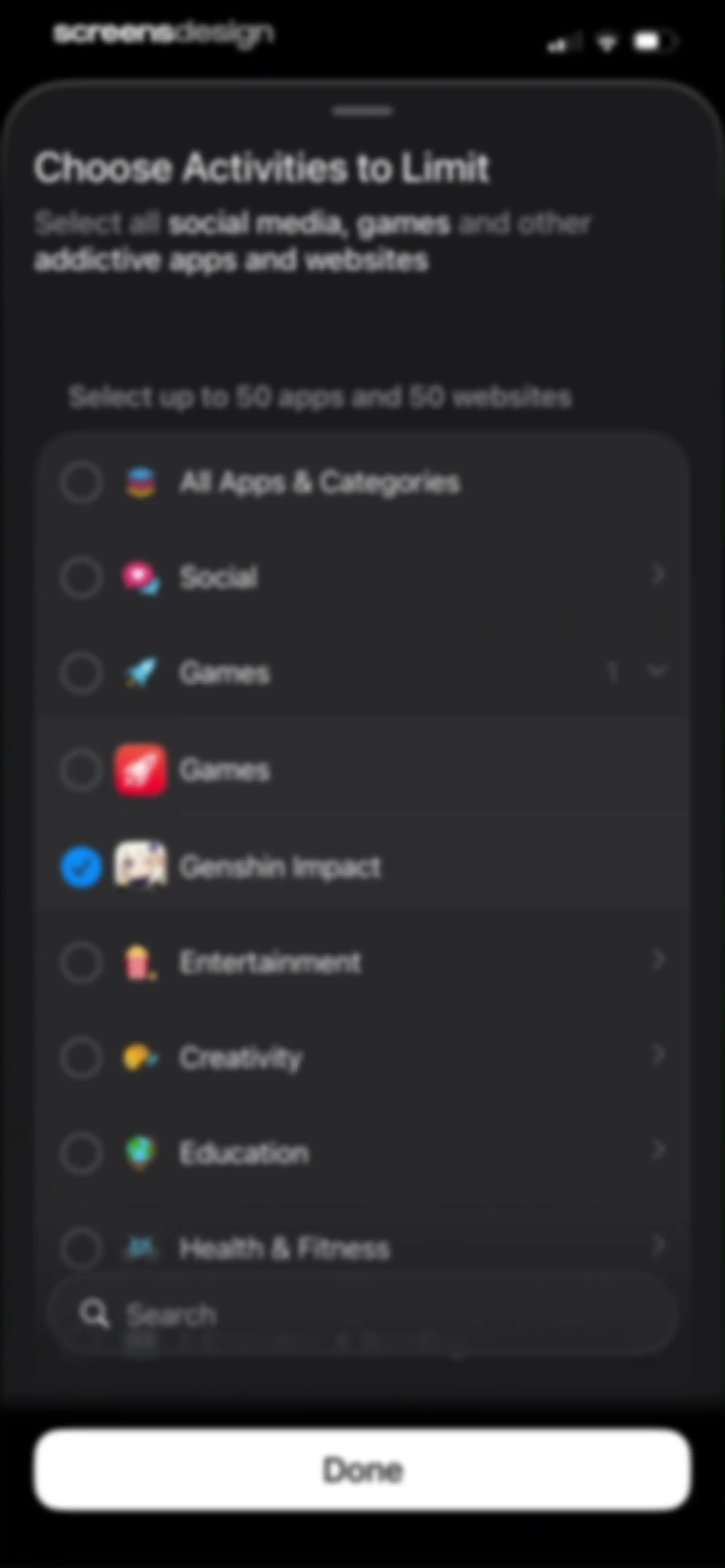 minimalist phone ® Block Apps screen 28
