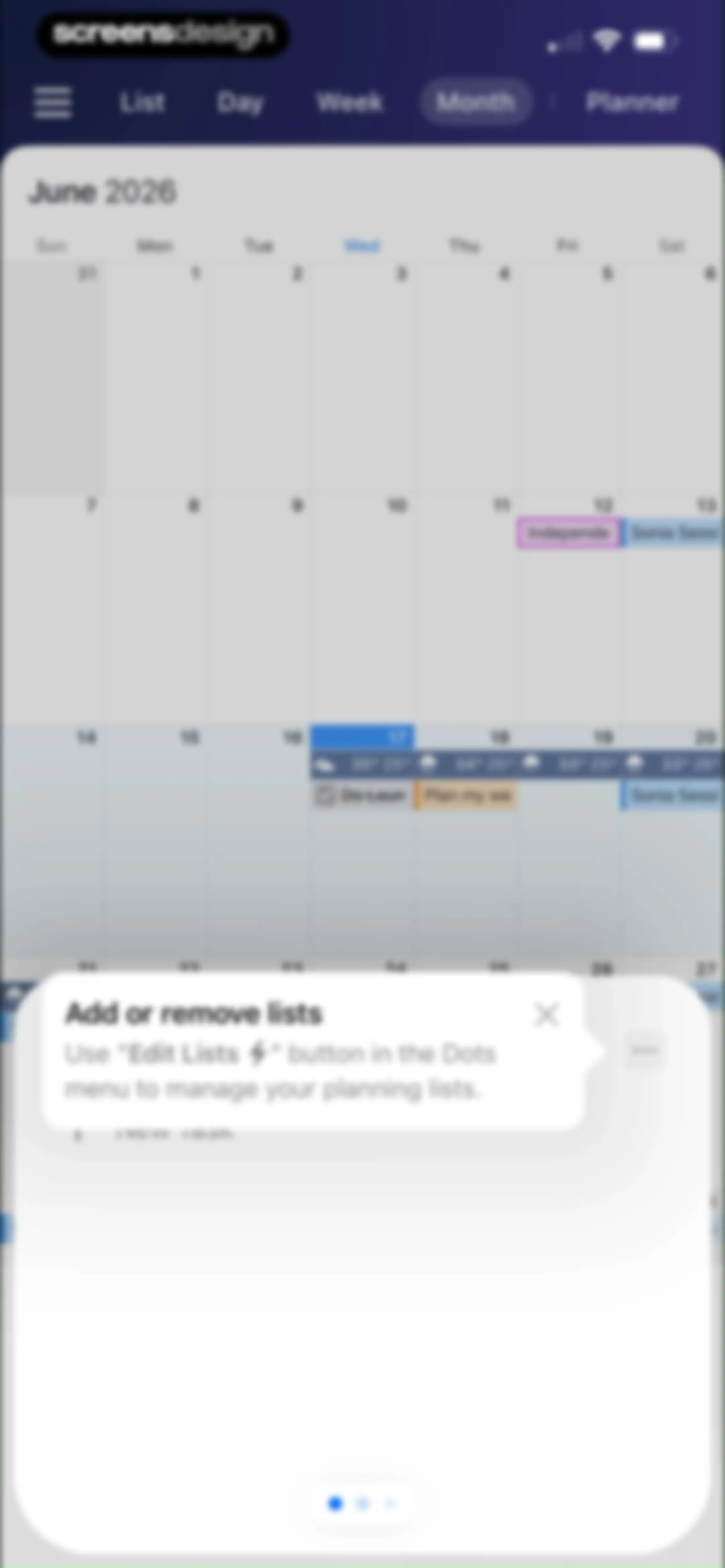 Calendars: Schedule Planner screen 64