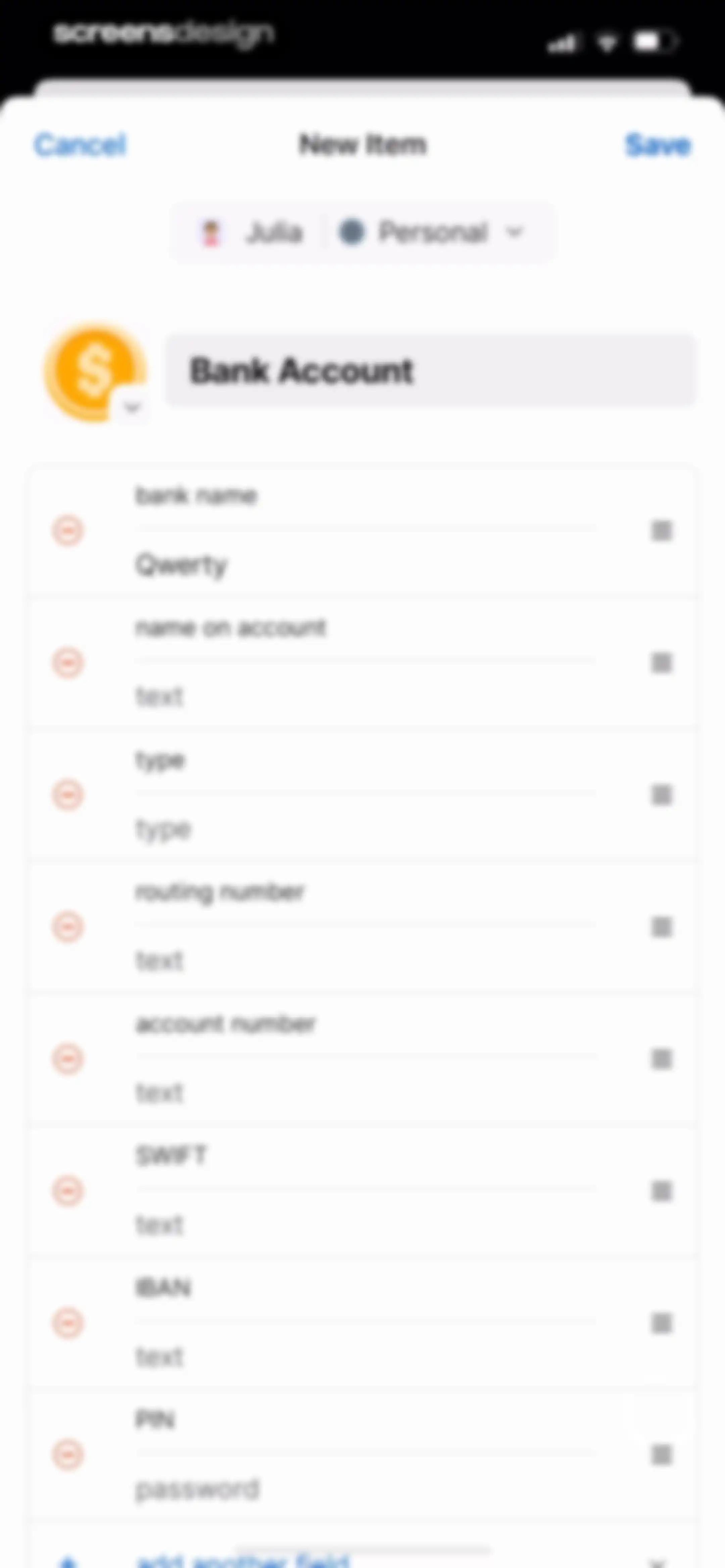 1Password: Password Manager screen 77
