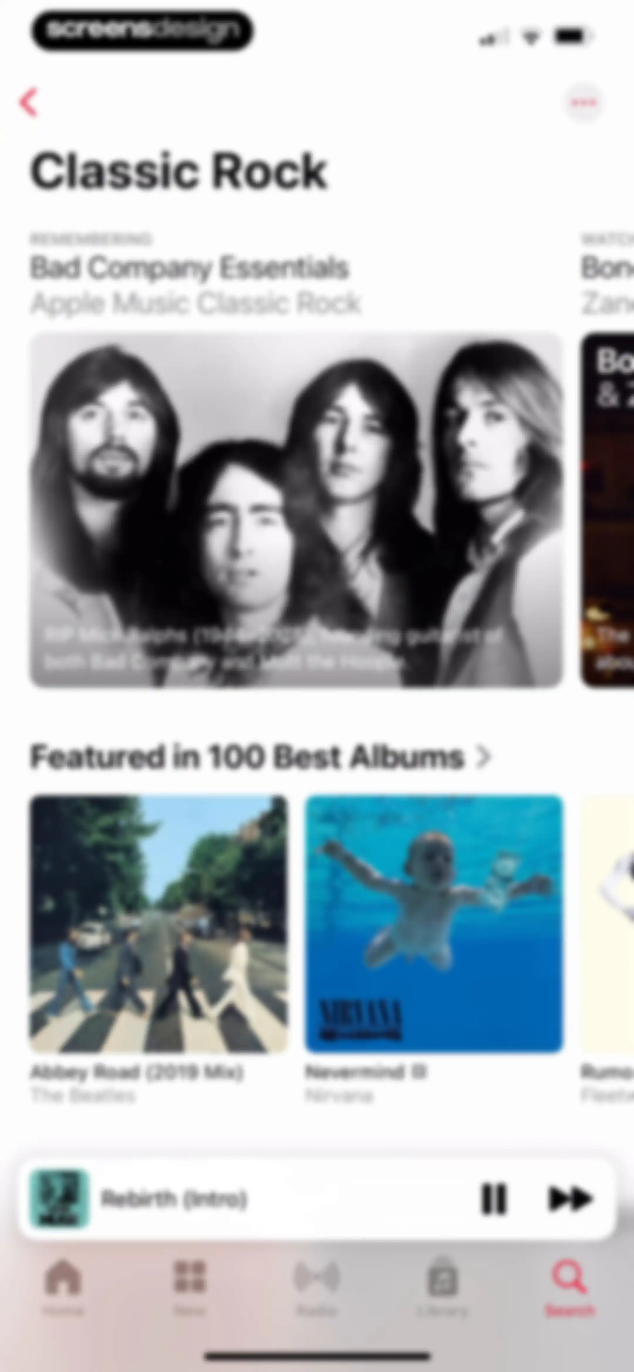 Apple Music screen 135