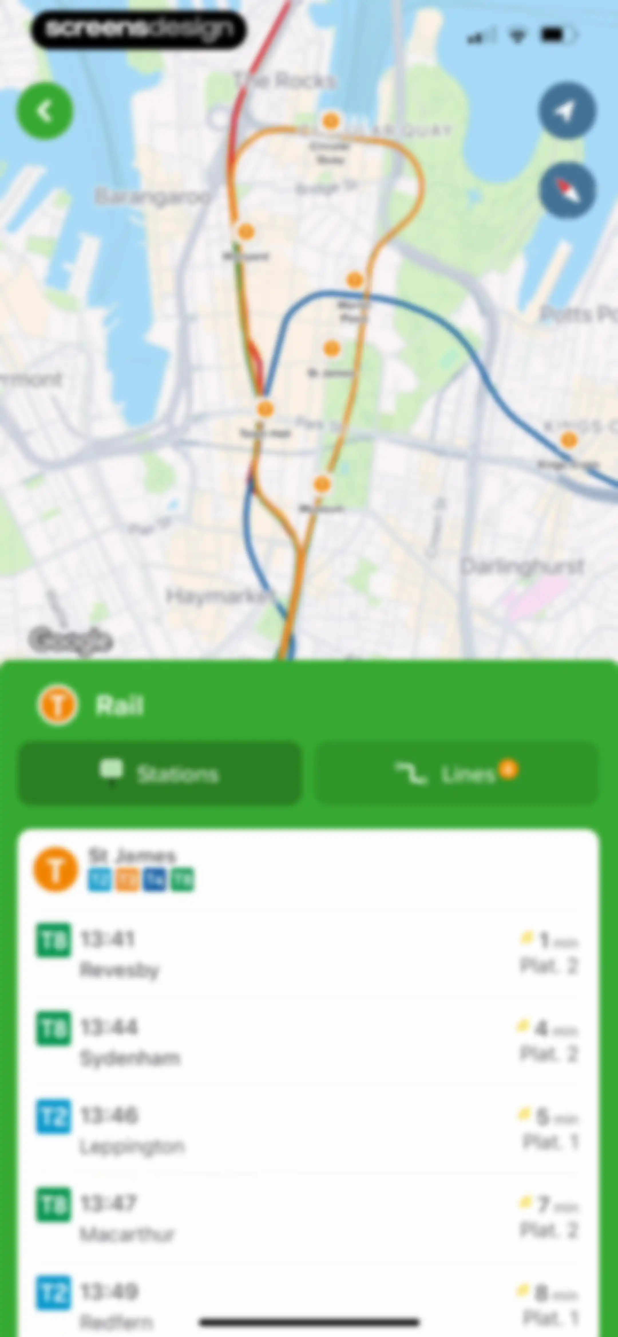 Citymapper: All Live Transit screen 115