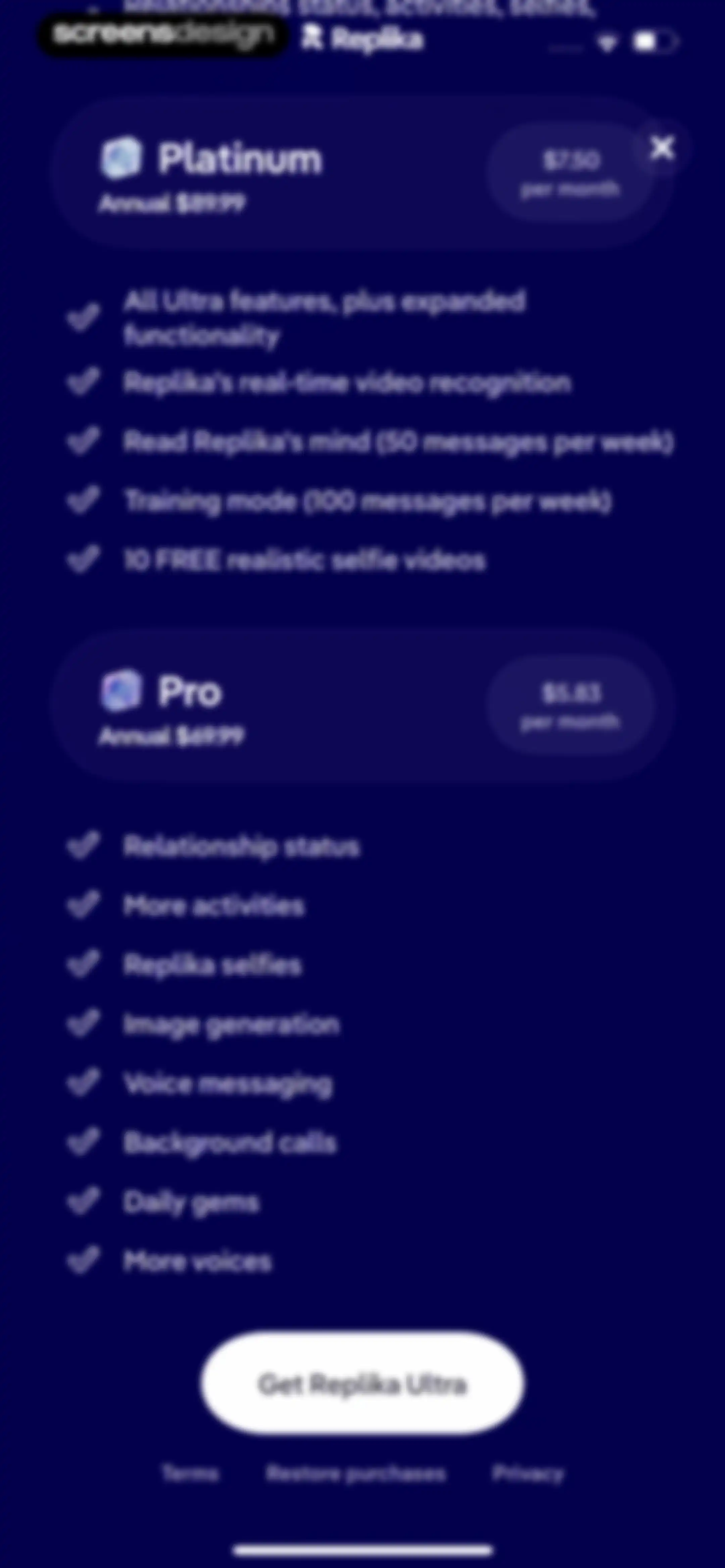 Replika - AI Companion Chat screen 47