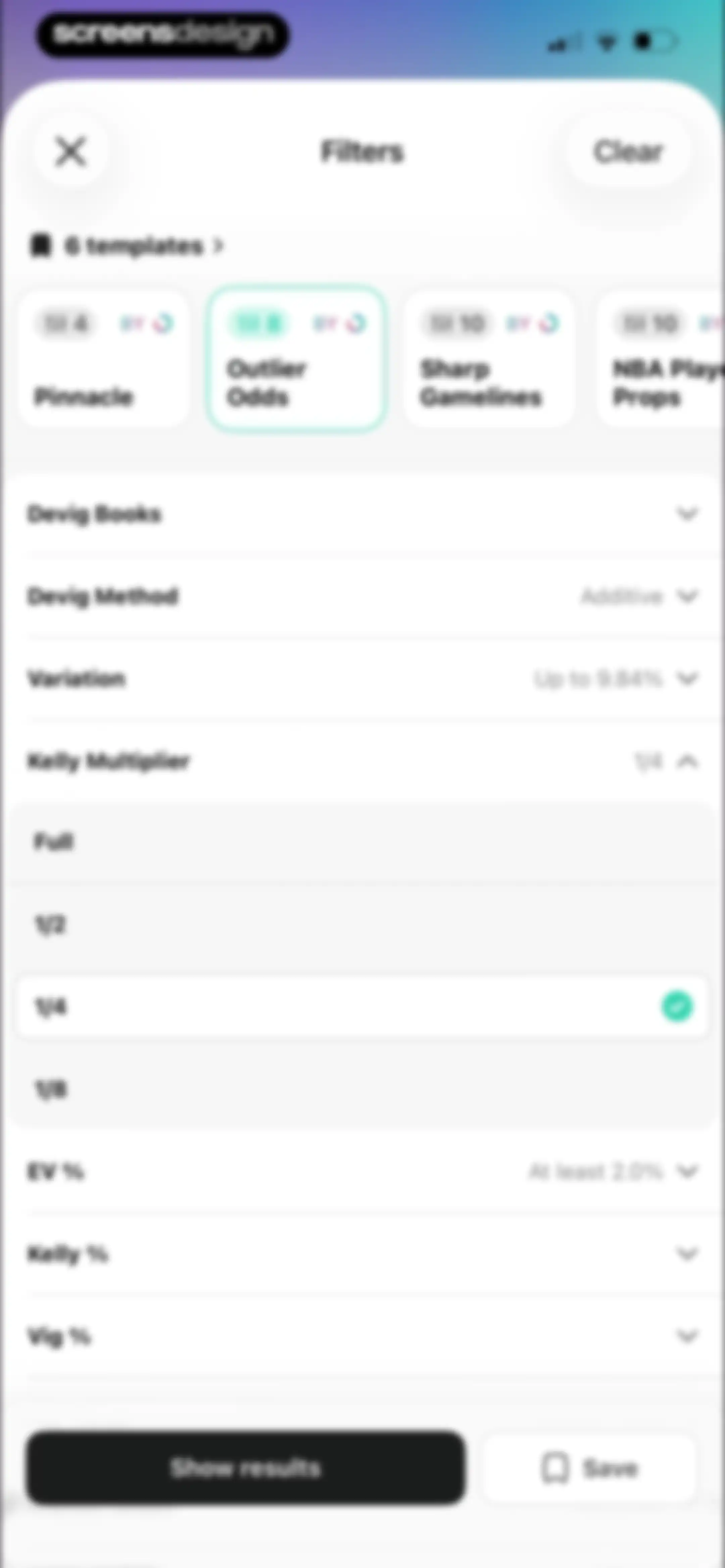 Outlier: Smart Sports Betting screen 93