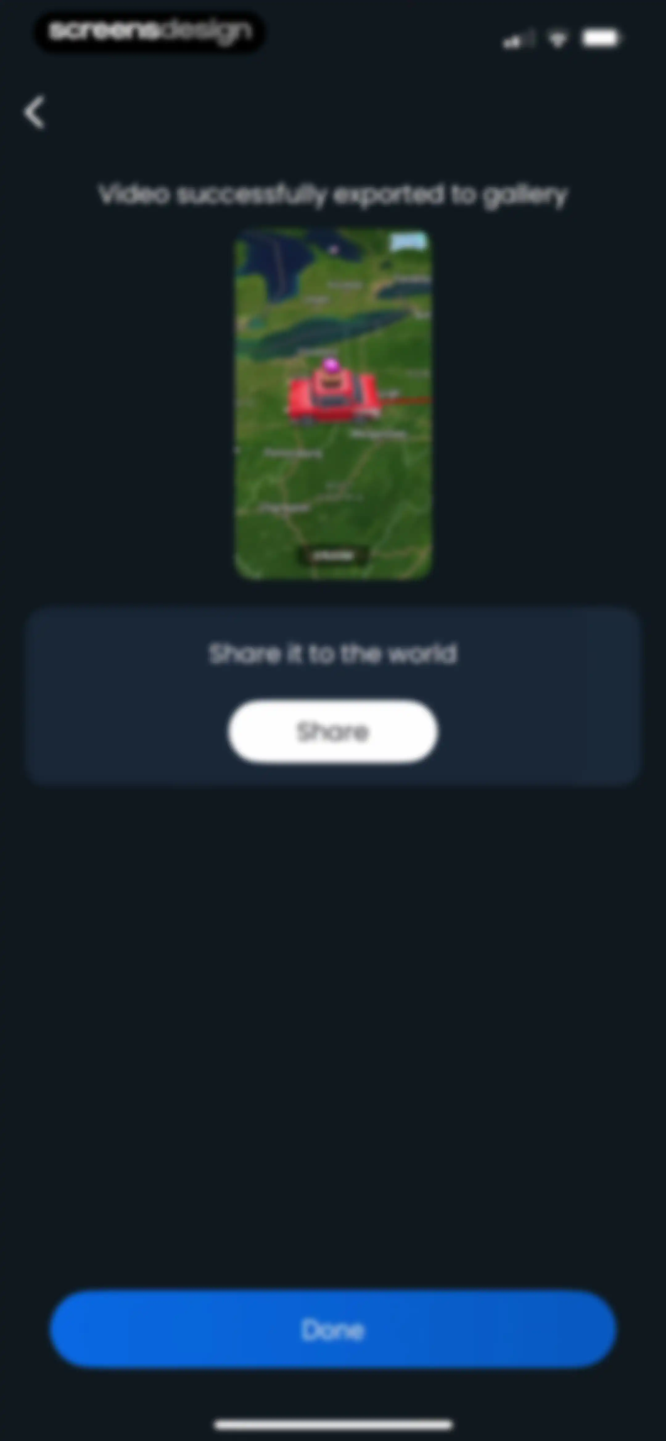 TravelAnimator: Journey Route screen 83