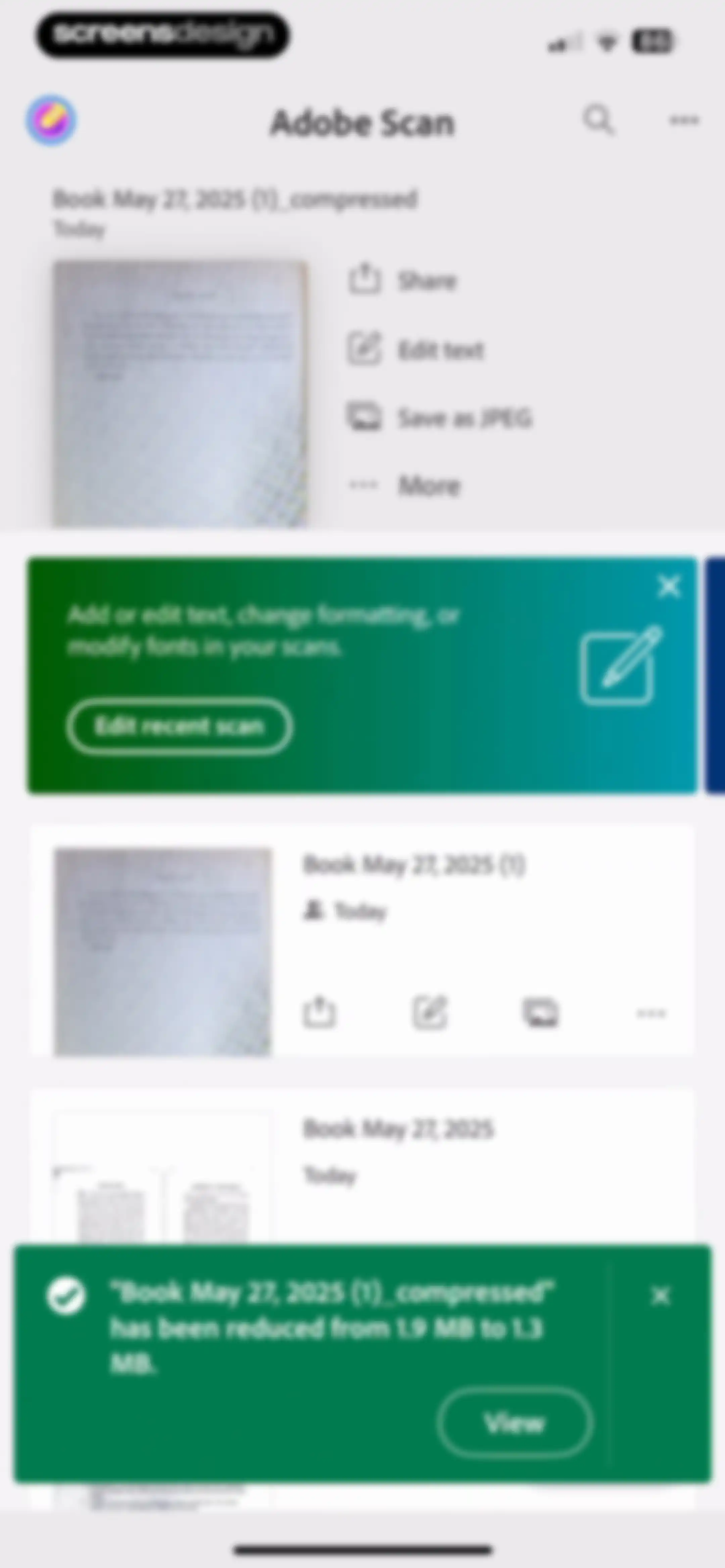 Adobe Scan: PDF & OCR Scanner screen 95