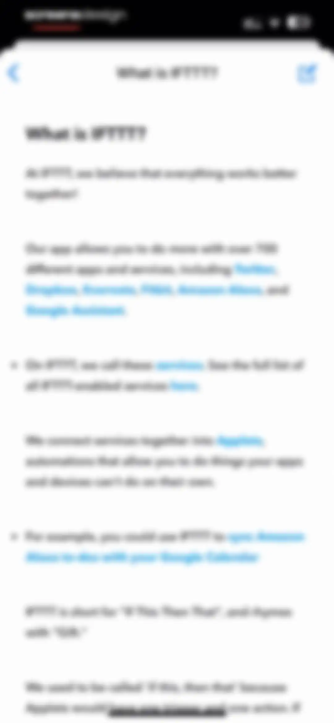 IFTTT - Automate work and home screen 80