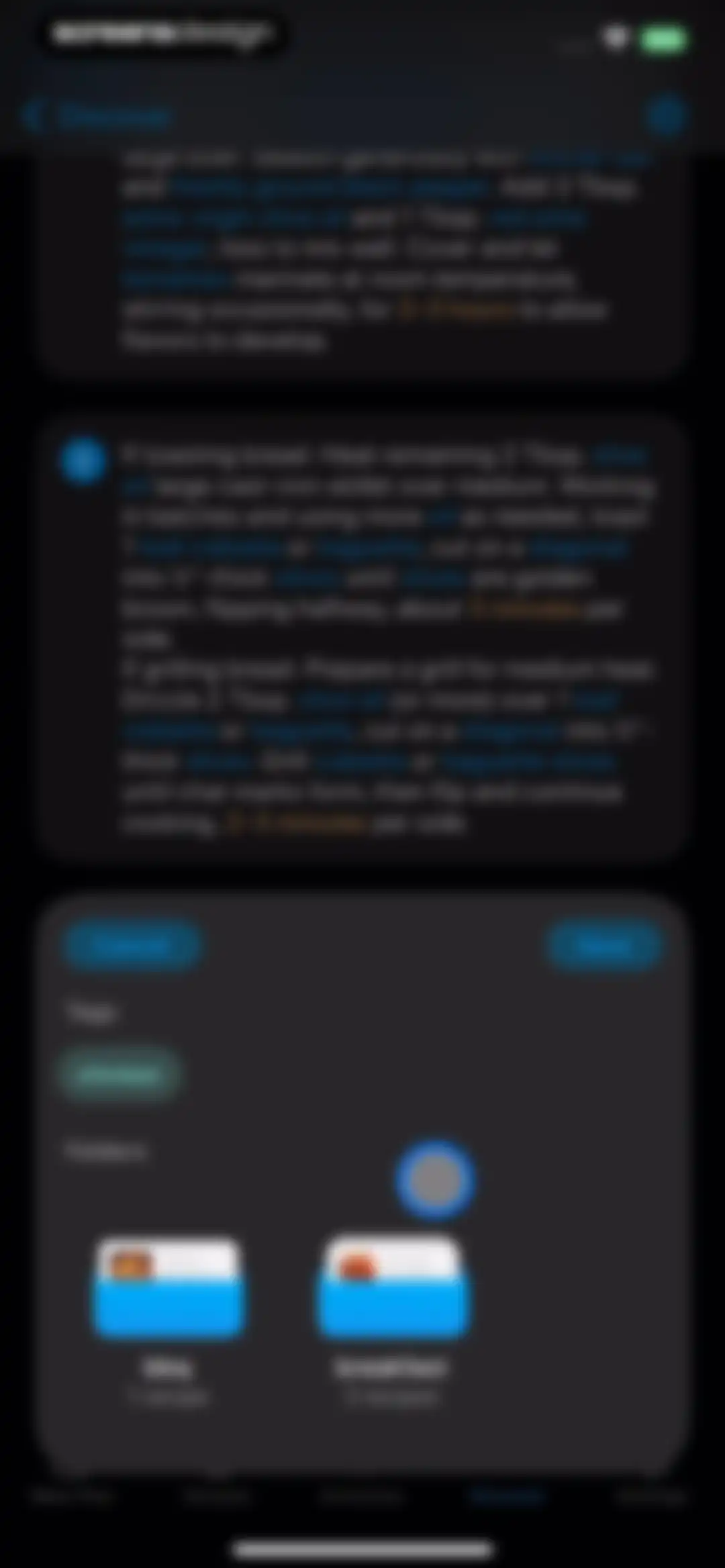 Crouton: Recipe Manager screen 86