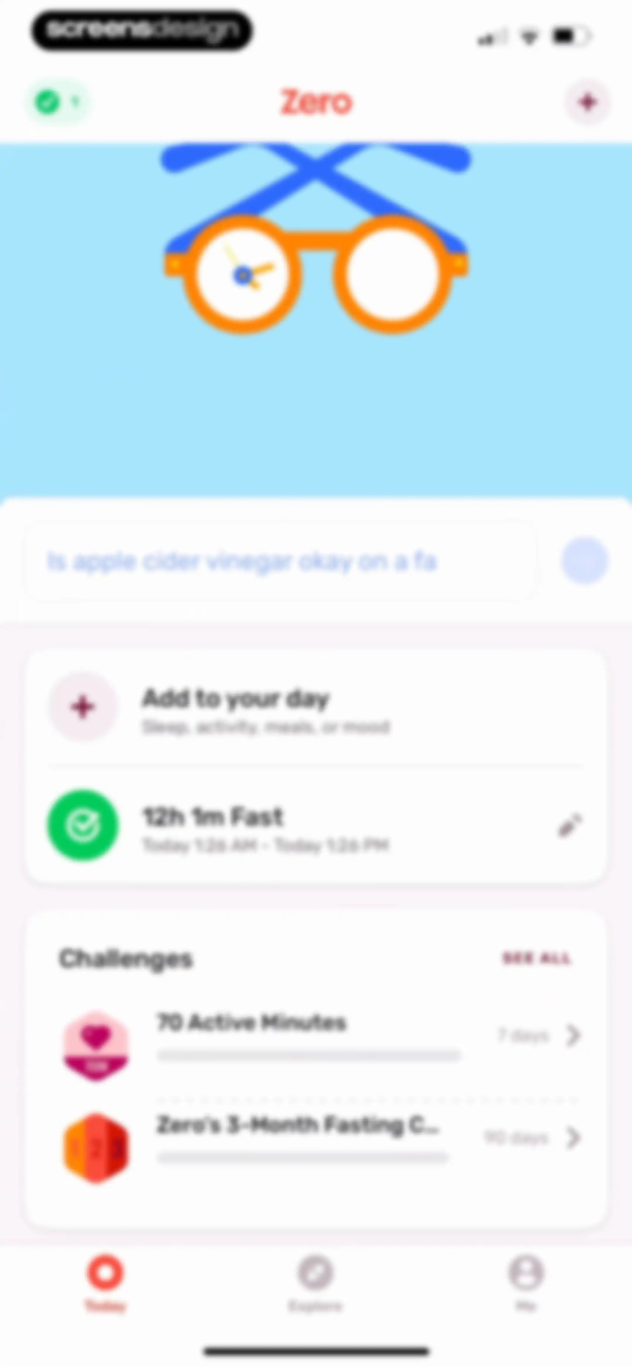 Zero: Fasting & Food Tracker screen 102