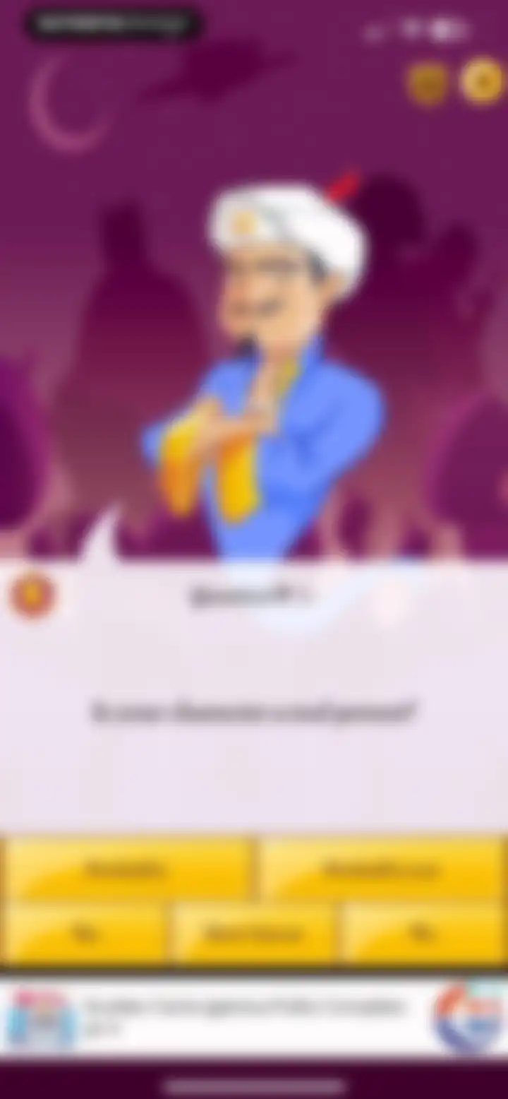 Akinator screen 5