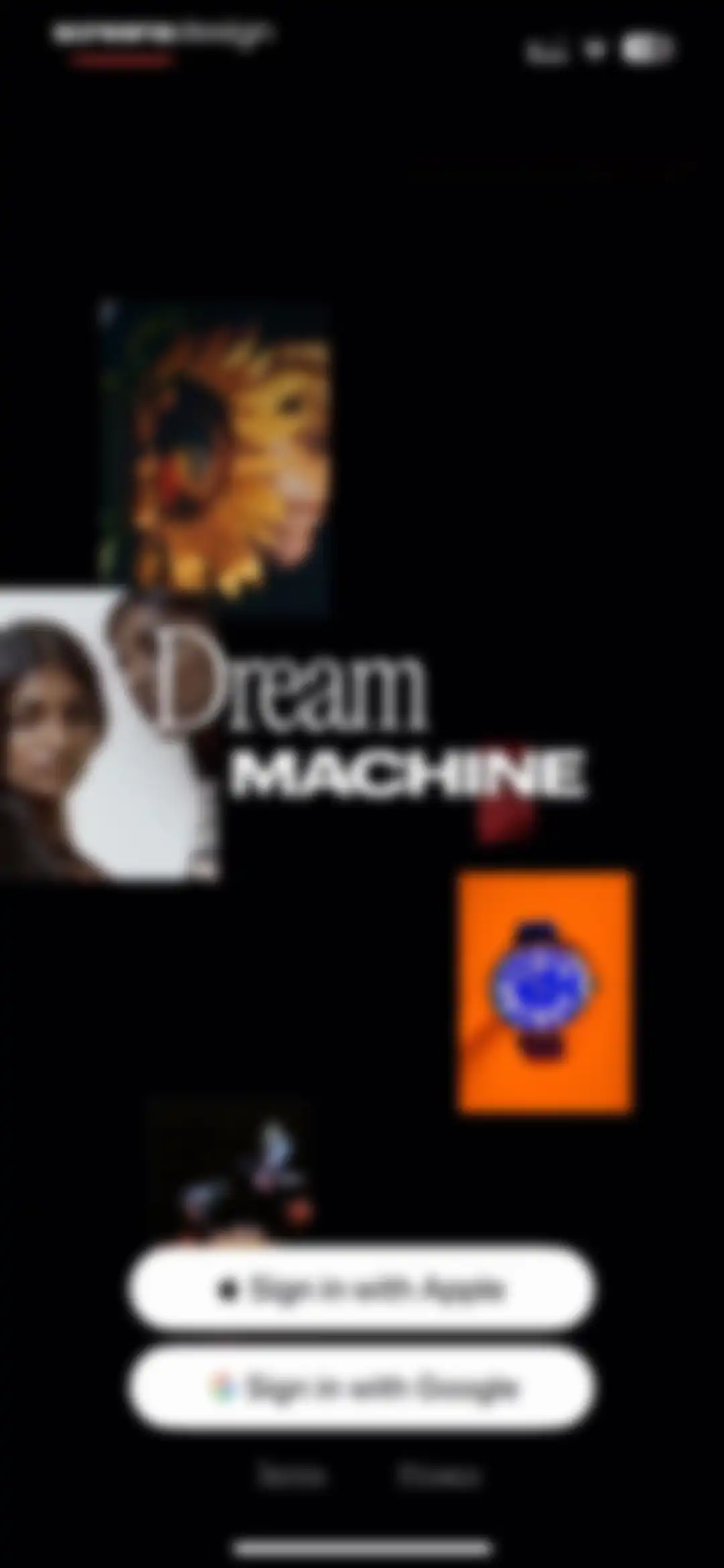 Luma Dream Machine screen 1