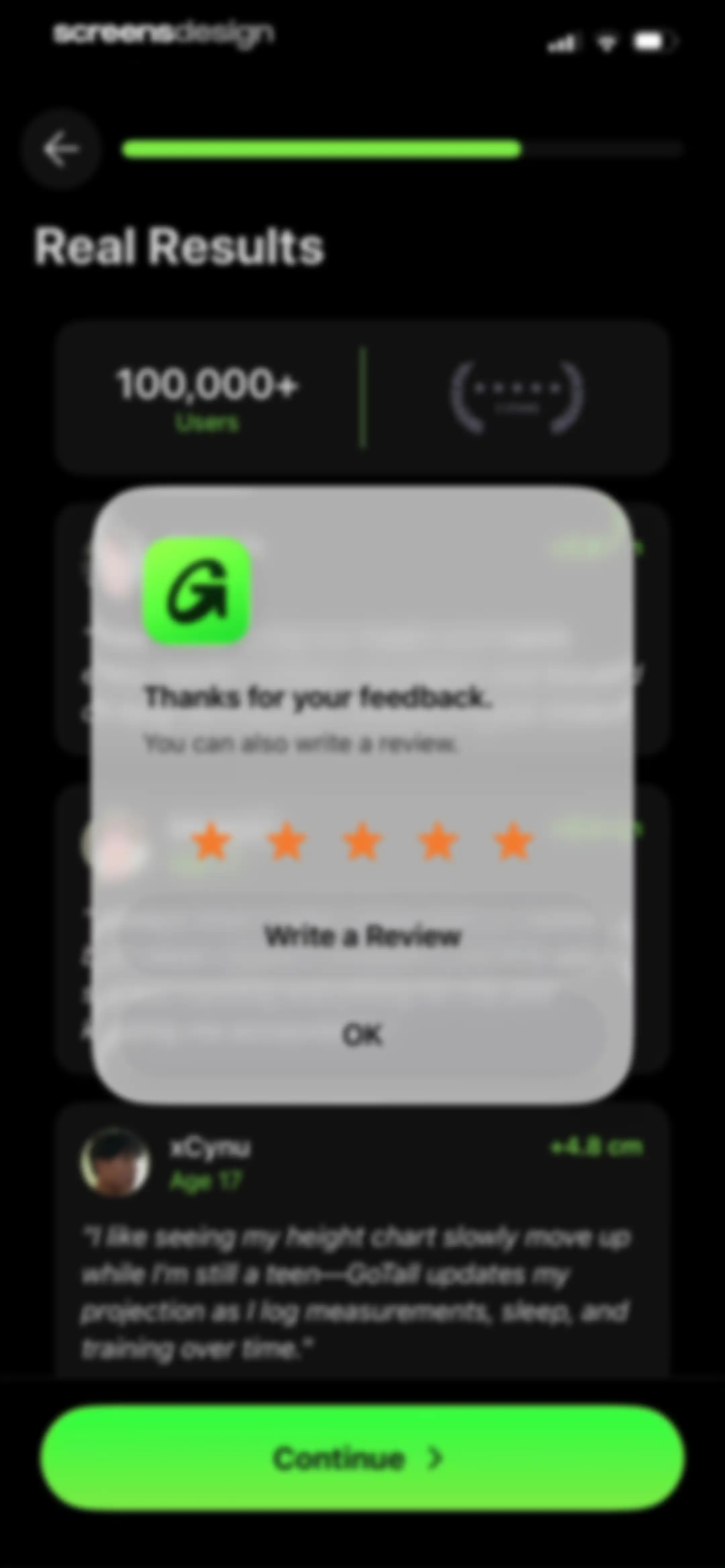 GoTall - Height Predictor screen 32