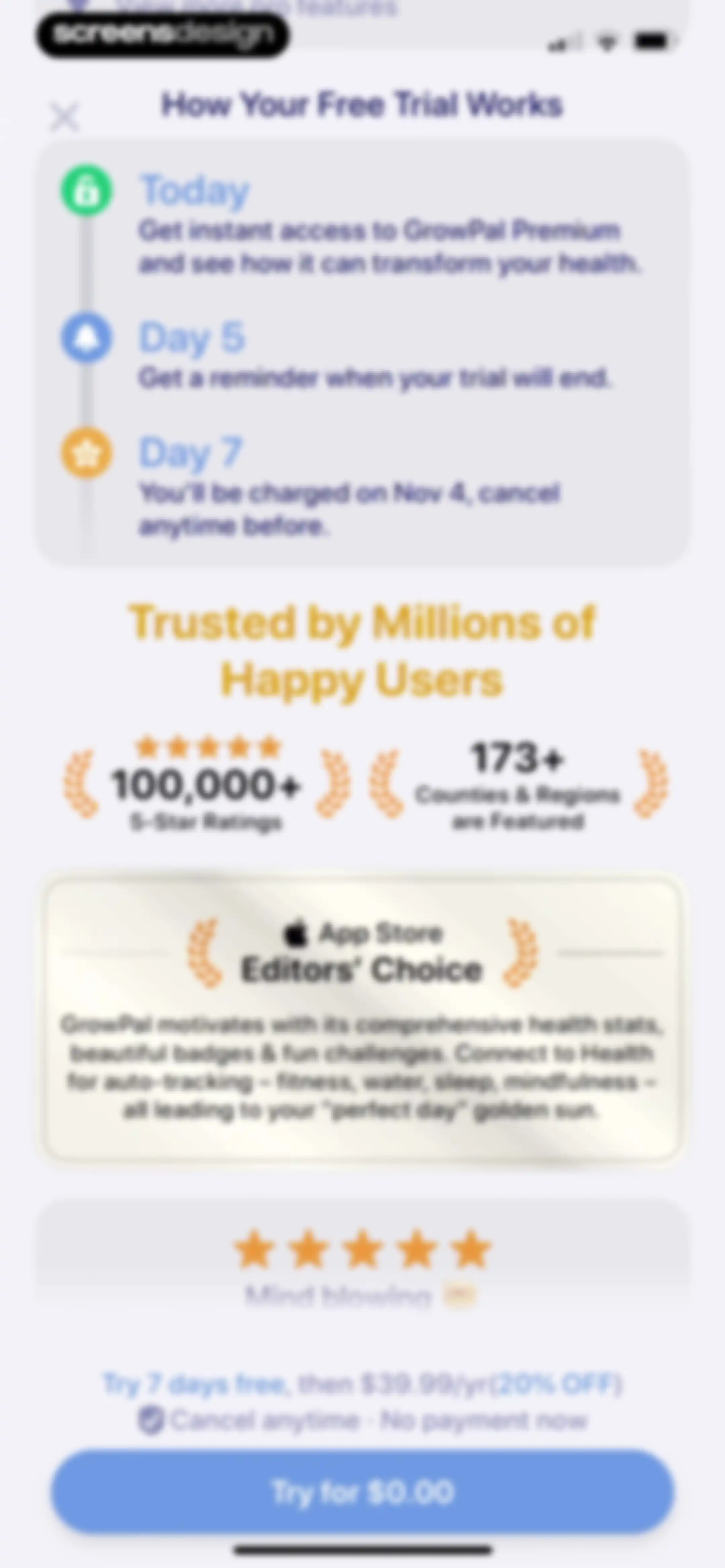 Grow: Health & Fitness screen 13