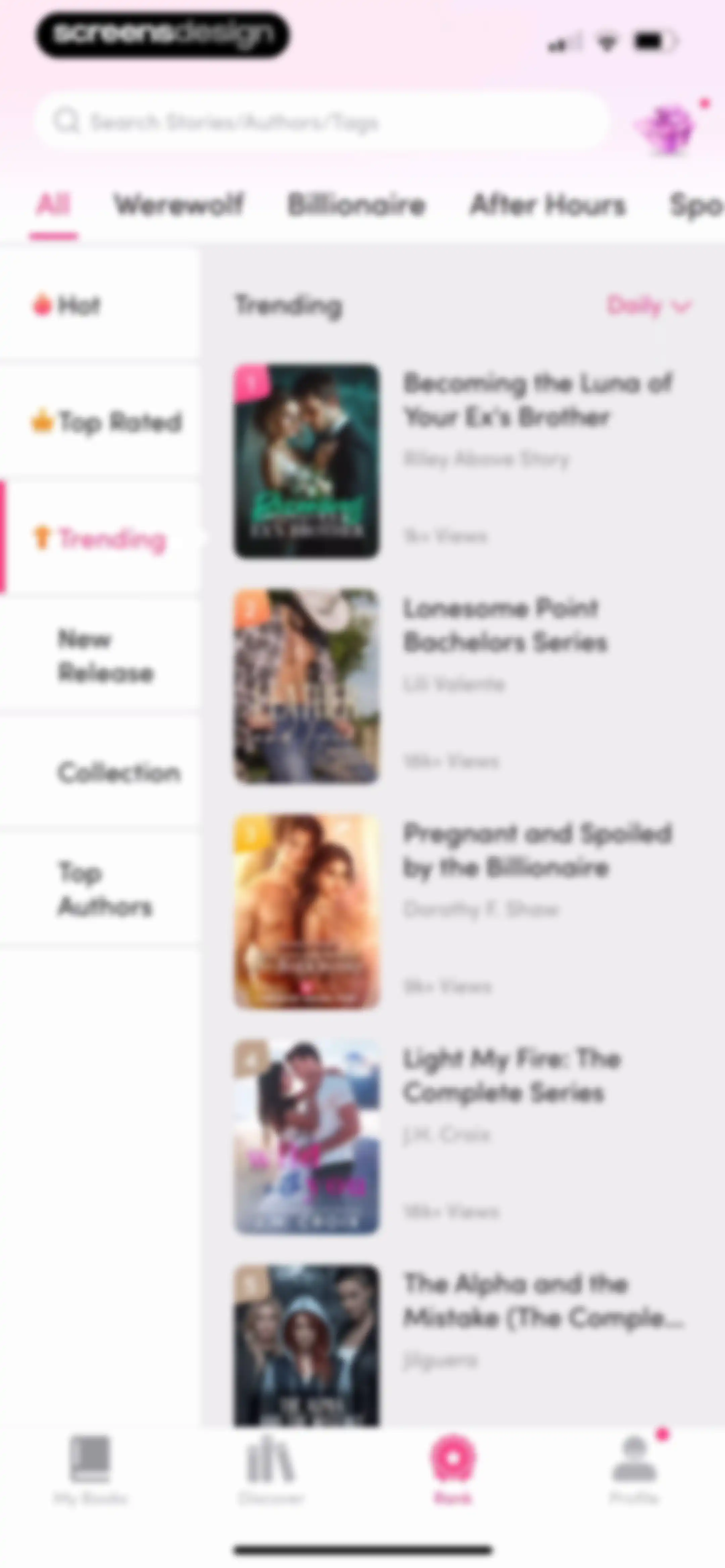 My Fiction: Stories & Novels screen 104