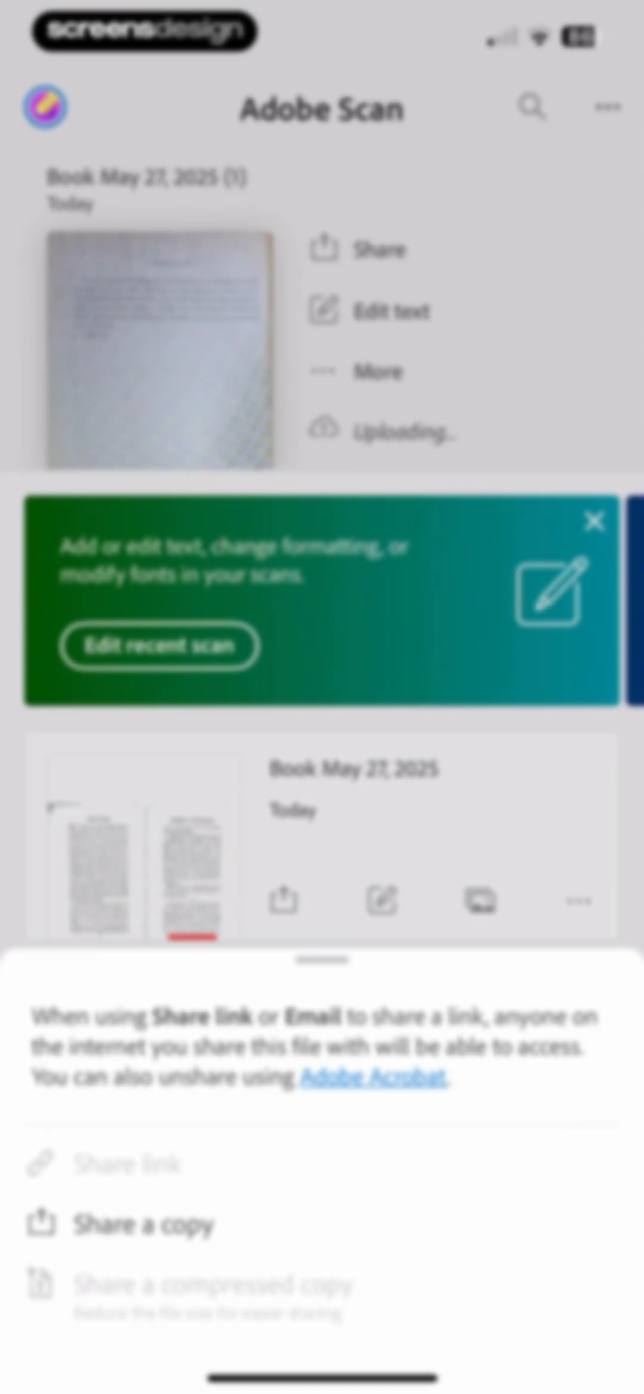 Adobe Scan: PDF & OCR Scanner screen 63