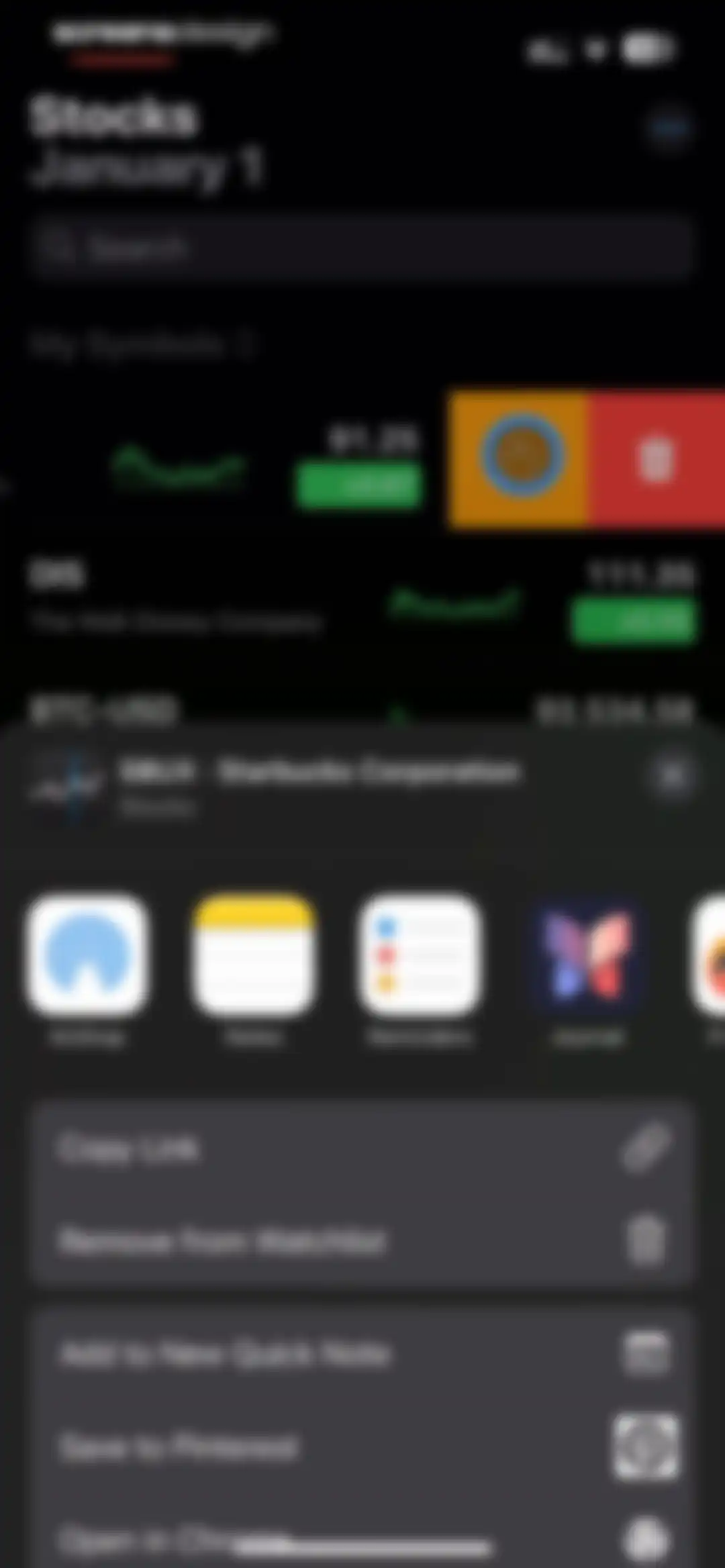 Stocks screen 13
