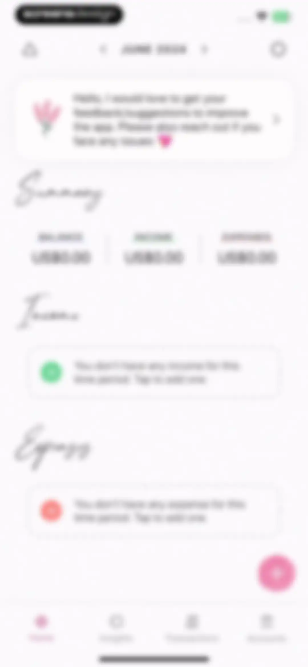 Budget Planner App - Fleur screen 4