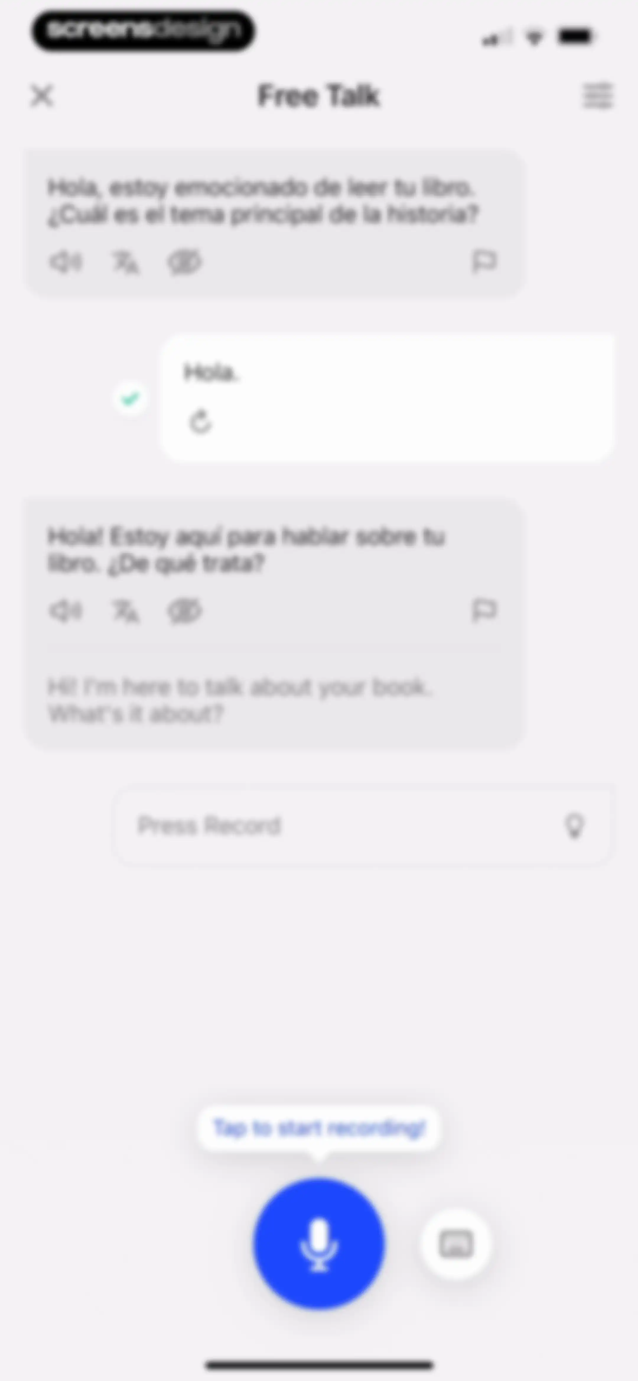 Speak: Language Learning screen 129