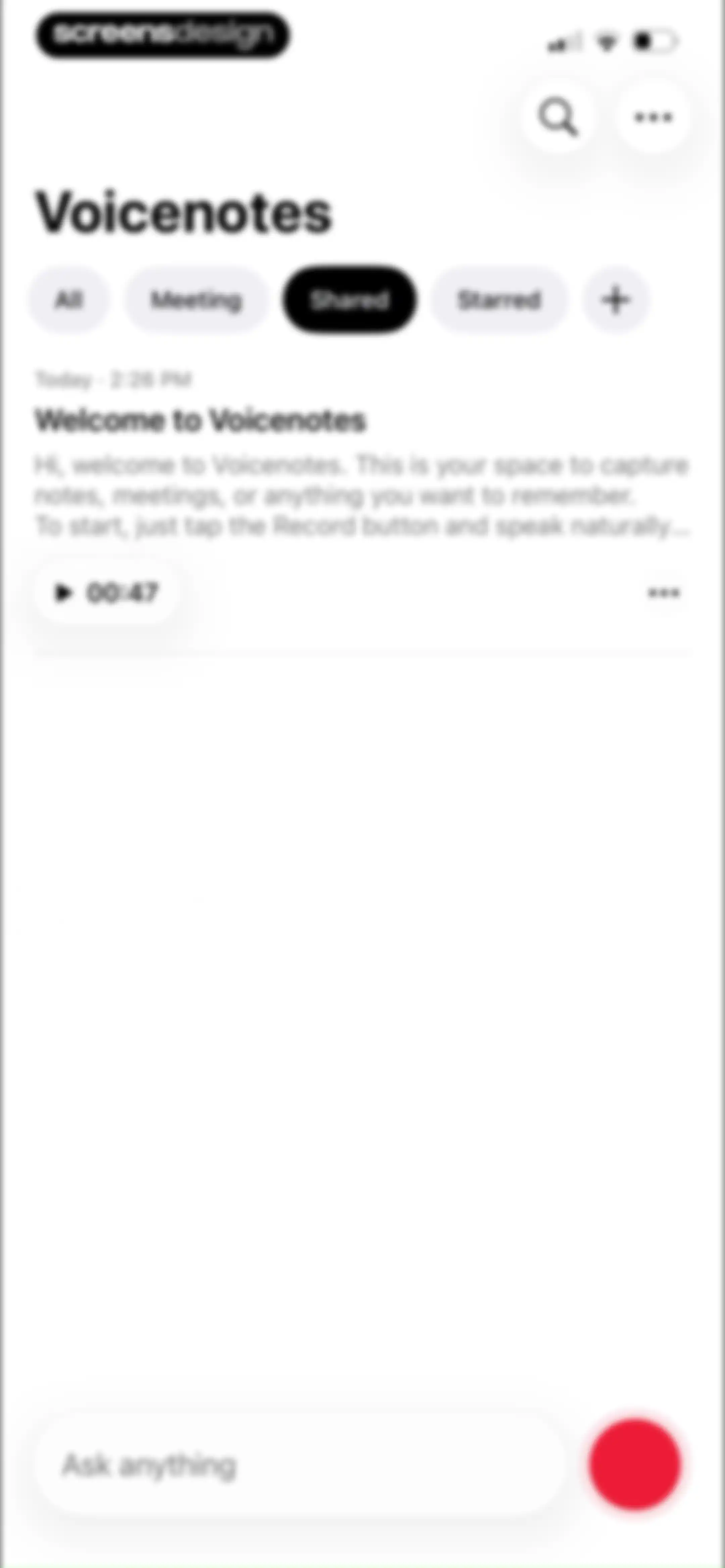 Voicenotes AI Notes & Meetings screen 45