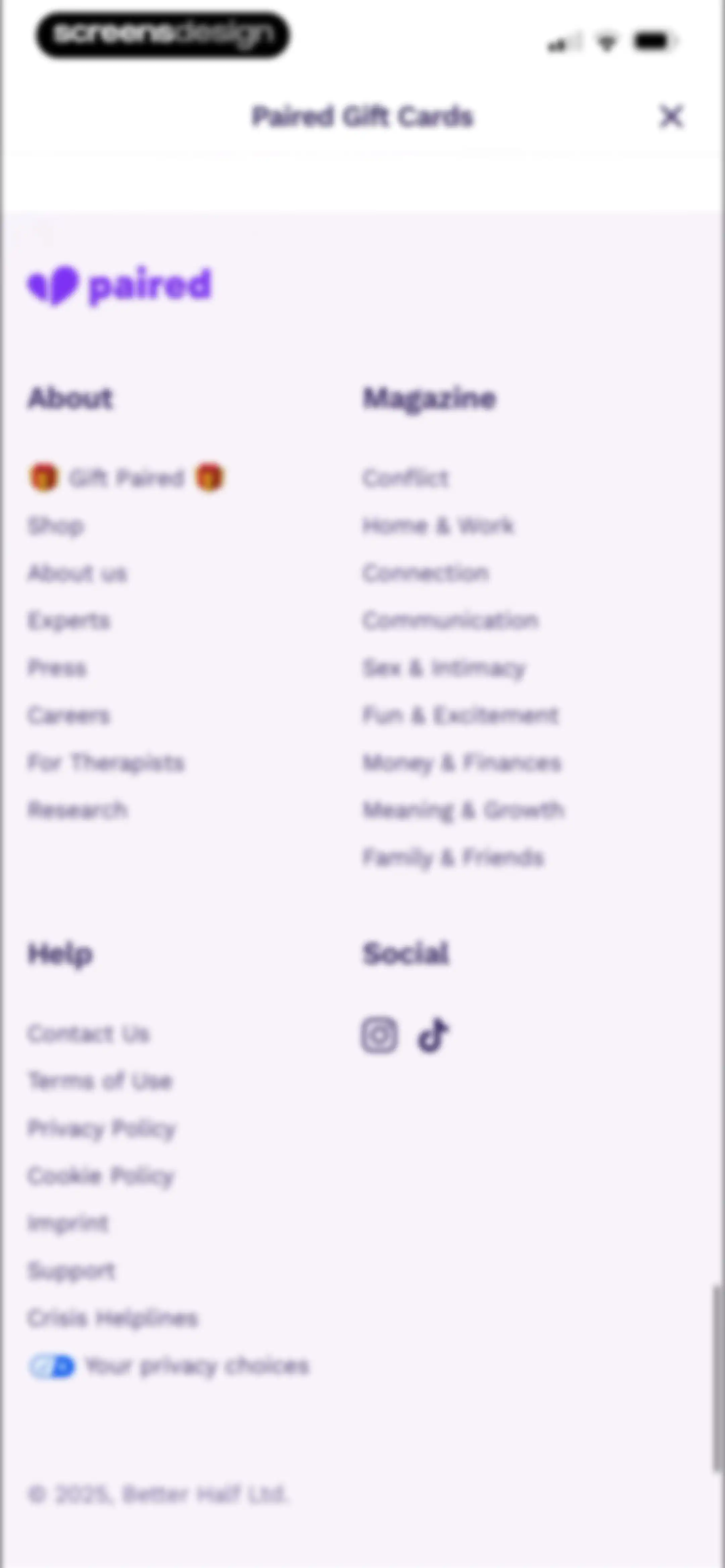 Paired: Couples & Relationship screen 172