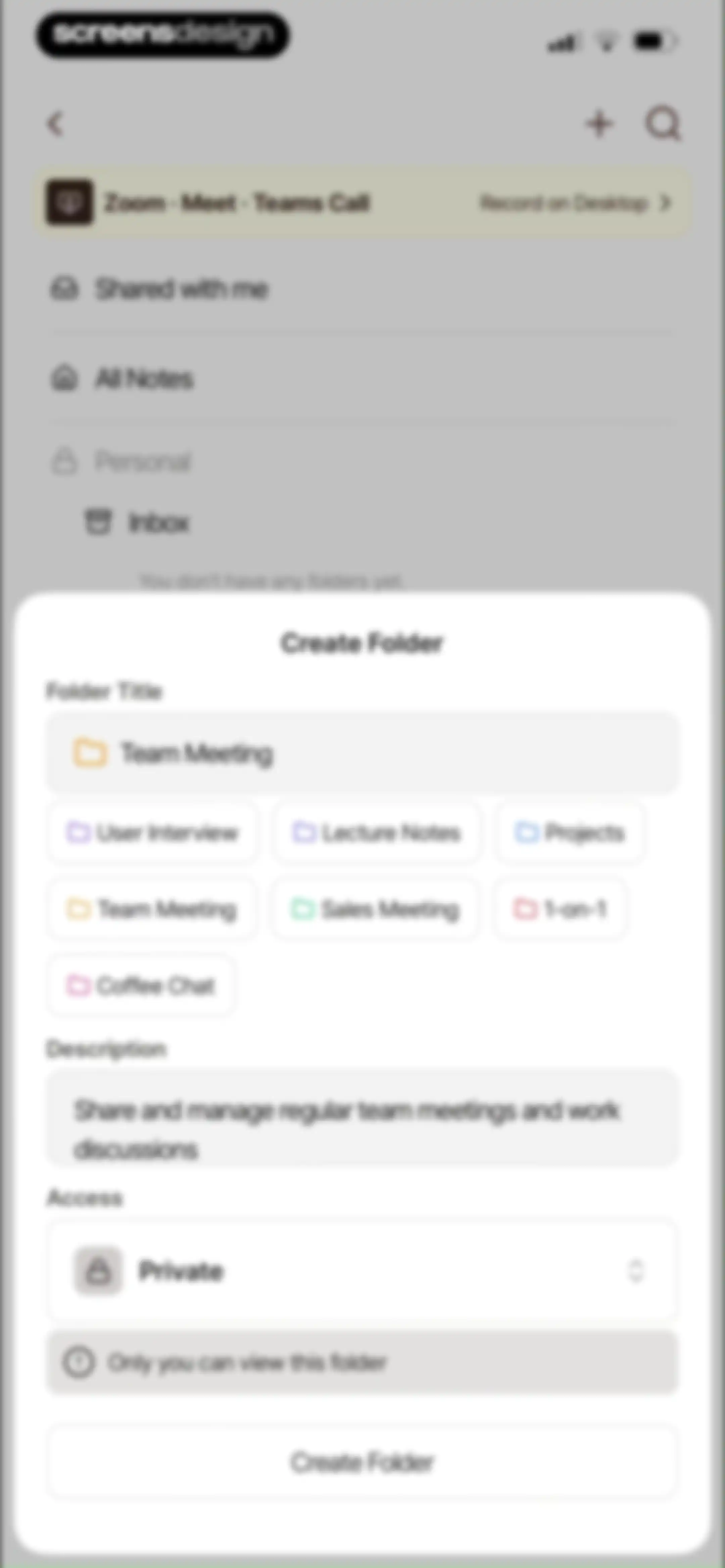 Tiro - AI Meeting Notes screen 51