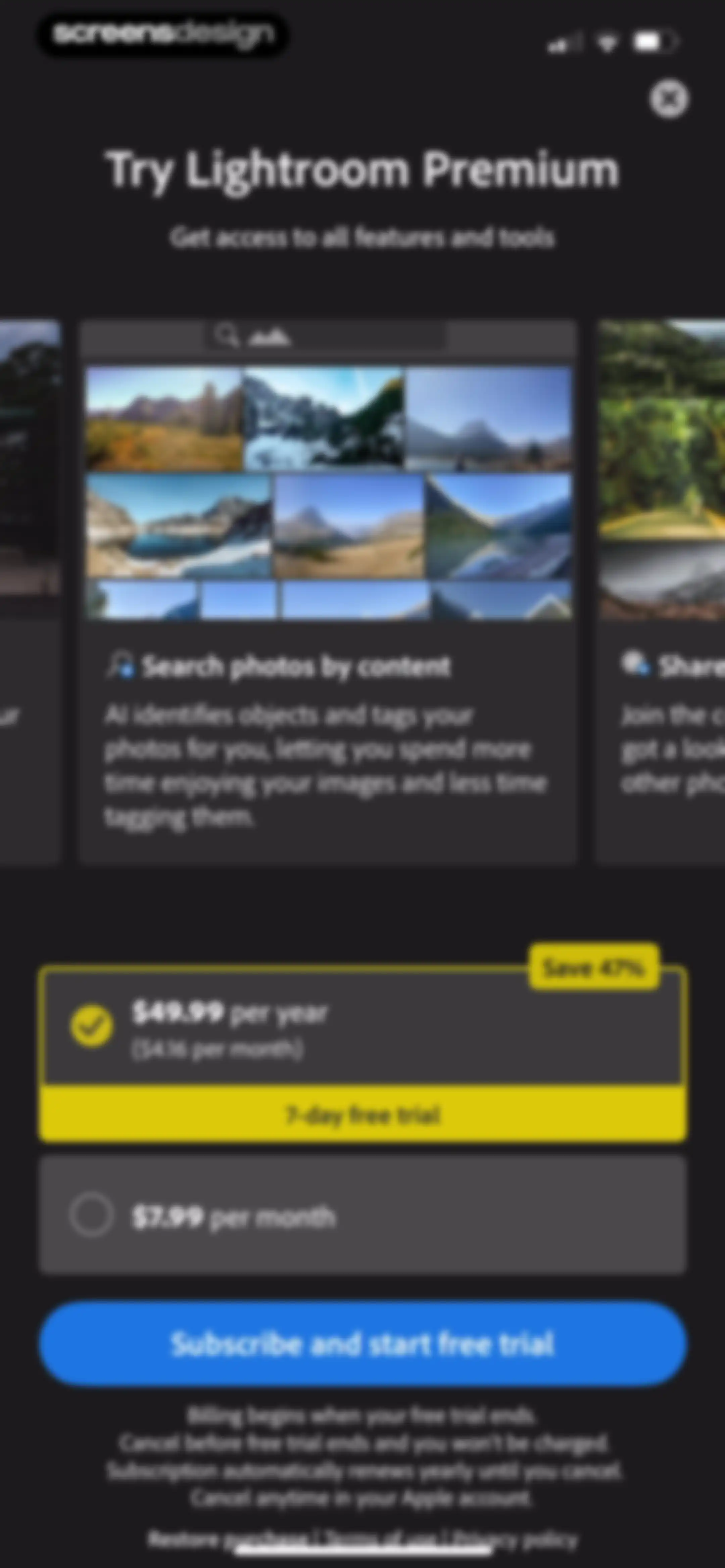 Lightroom: AI Photo Editor screen 20
